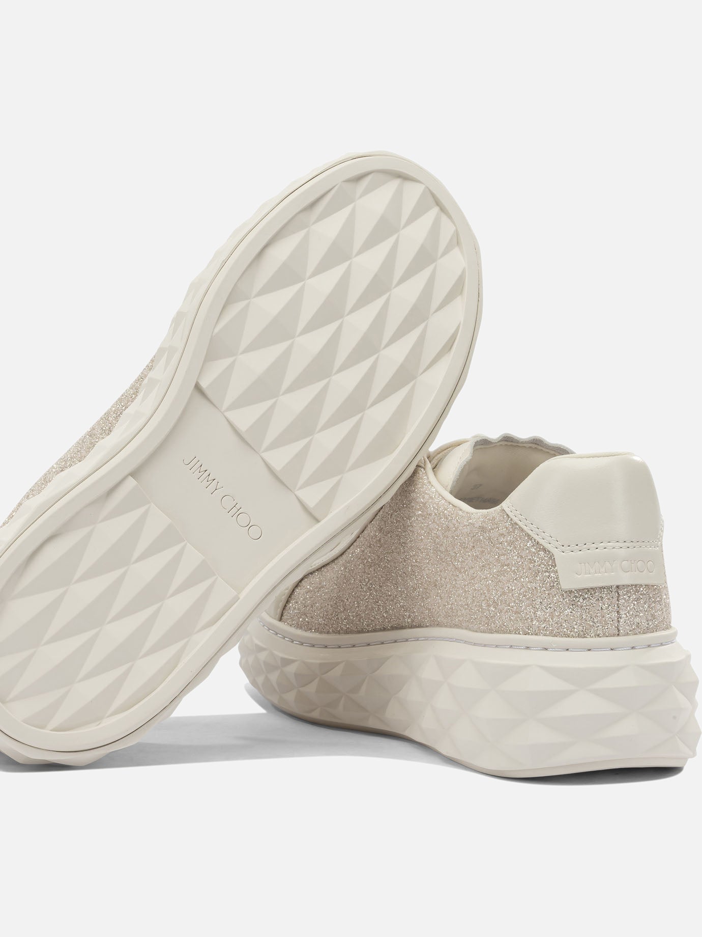 Low top sneakers 70% lamb leather 30% textile - 100% rubber Gold - Jimmy Choo Women | PDP | VIETTI Online Store | Zoom-Modal_5