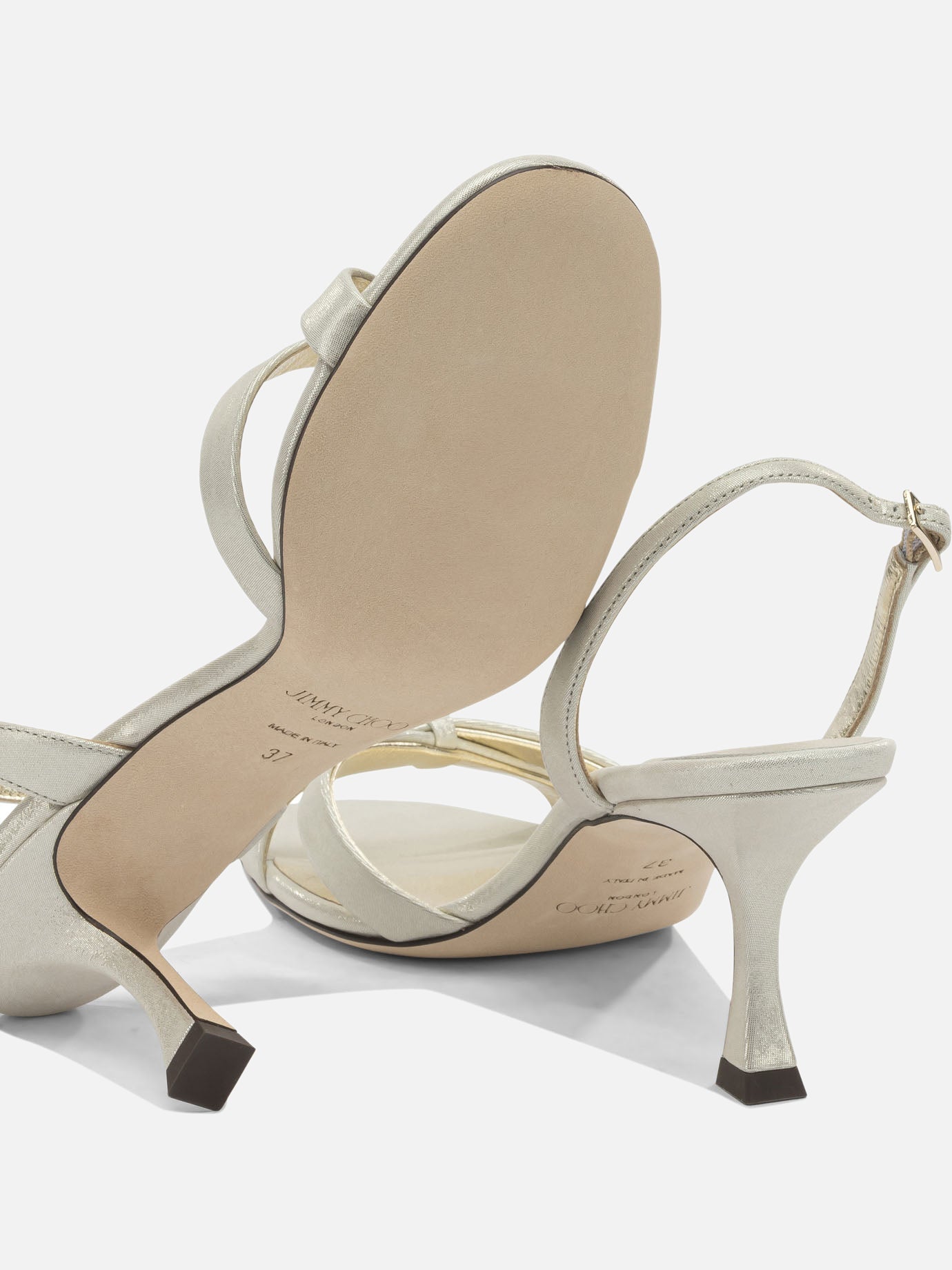 Heeled sandals 100% calf leather - 100% calf leather Gold - Jimmy Choo Women | PDP | VIETTI Online Store | Zoom-Modal_5