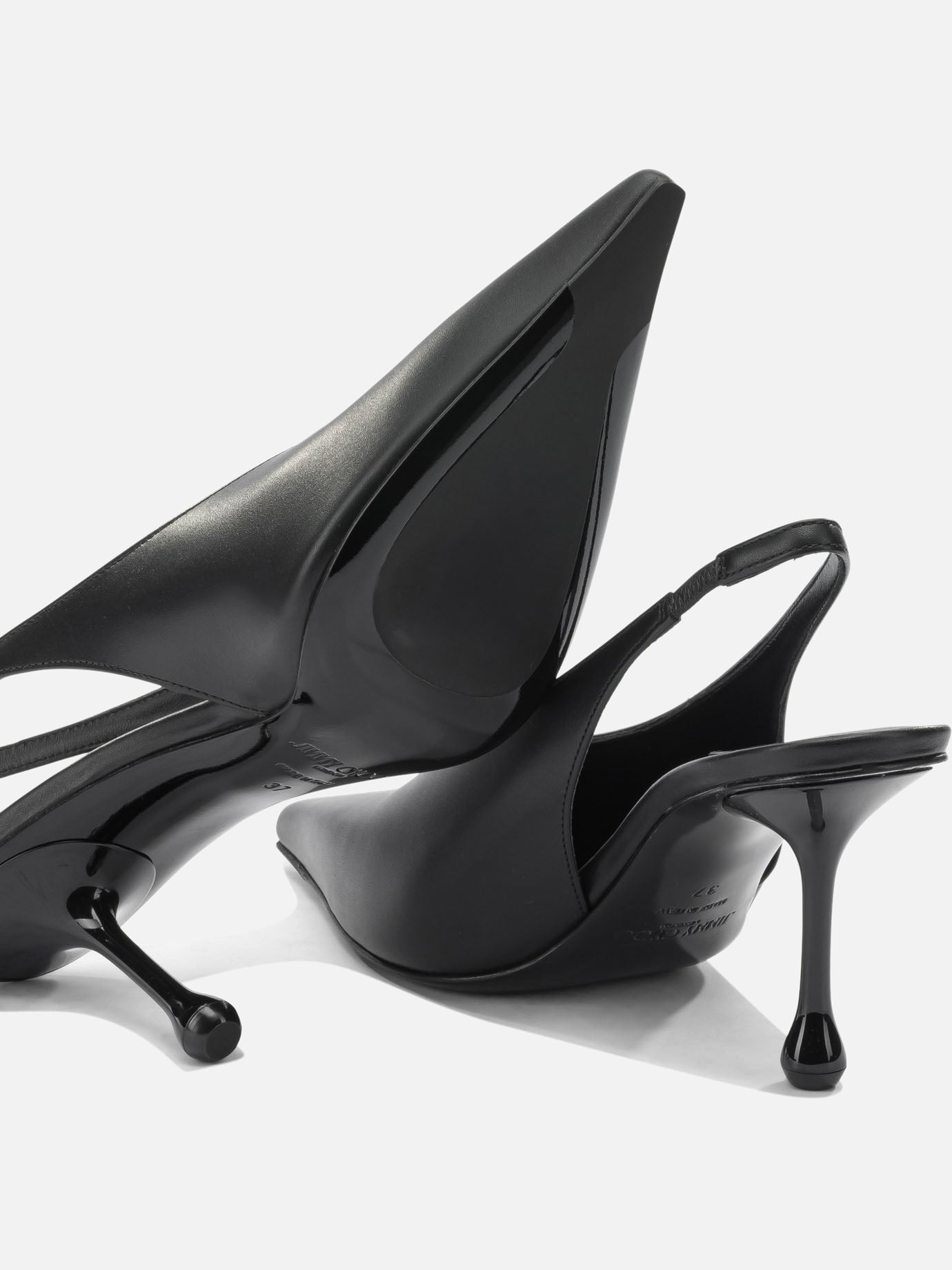 Slingbacks 95% calf leather 5% lamb leather - 50% calf leather 50% rubber Black - Jimmy Choo Women | PDP | VIETTI Online Store | Zoom-Modal_5