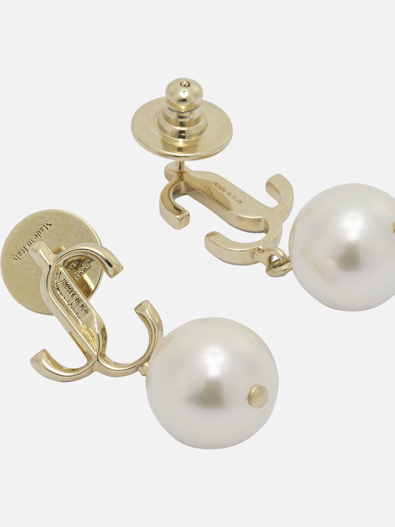 Earrings 80% brass 20% polycarbonate Gold - Jimmy Choo Women | PDP | VIETTI Online Store | Zoom-Modal_2
