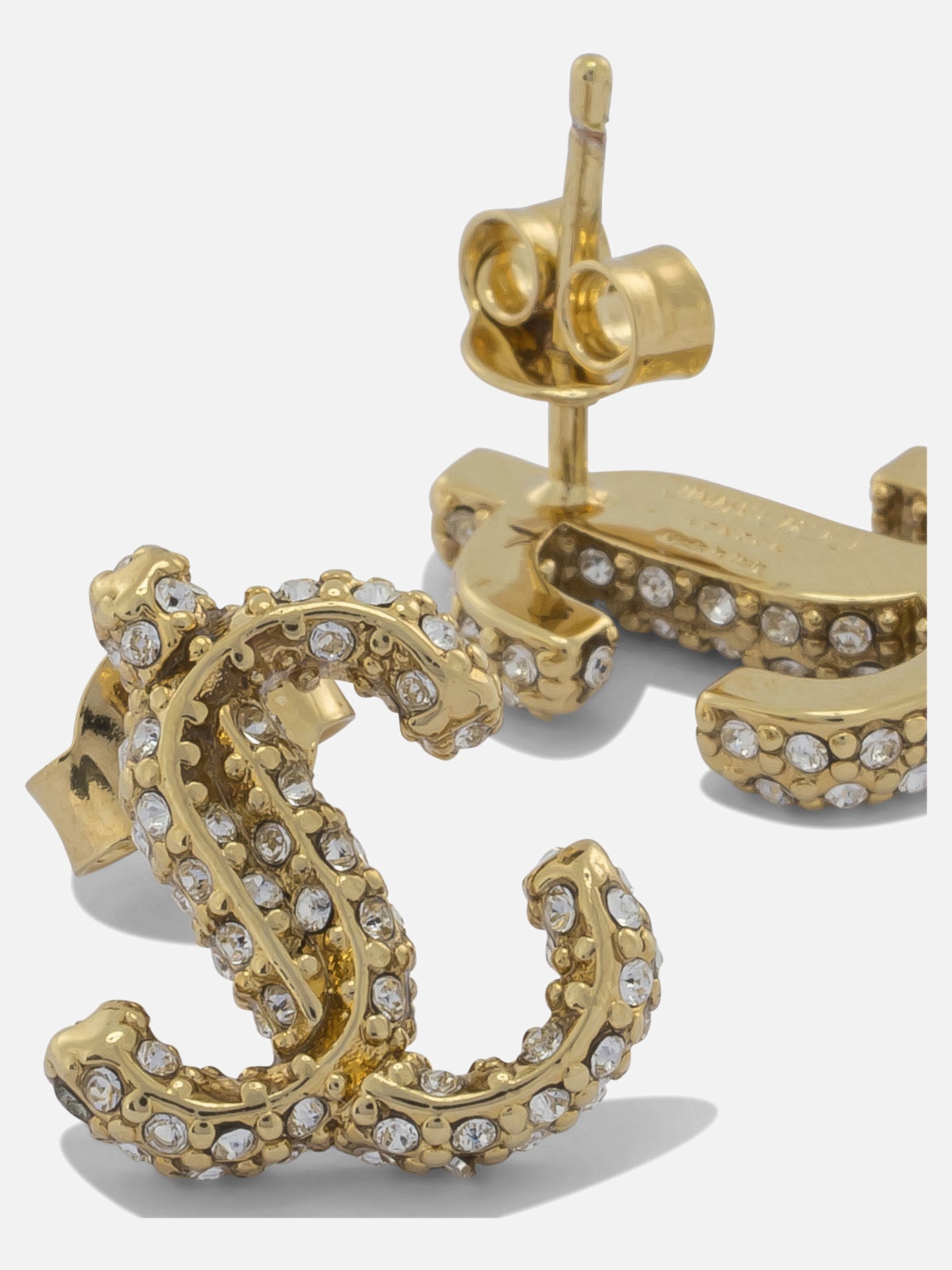 Earrings 90% brass 10% crystal Gold - Jimmy Choo Women | PDP | VIETTI Online Store | Zoom-Modal_2
