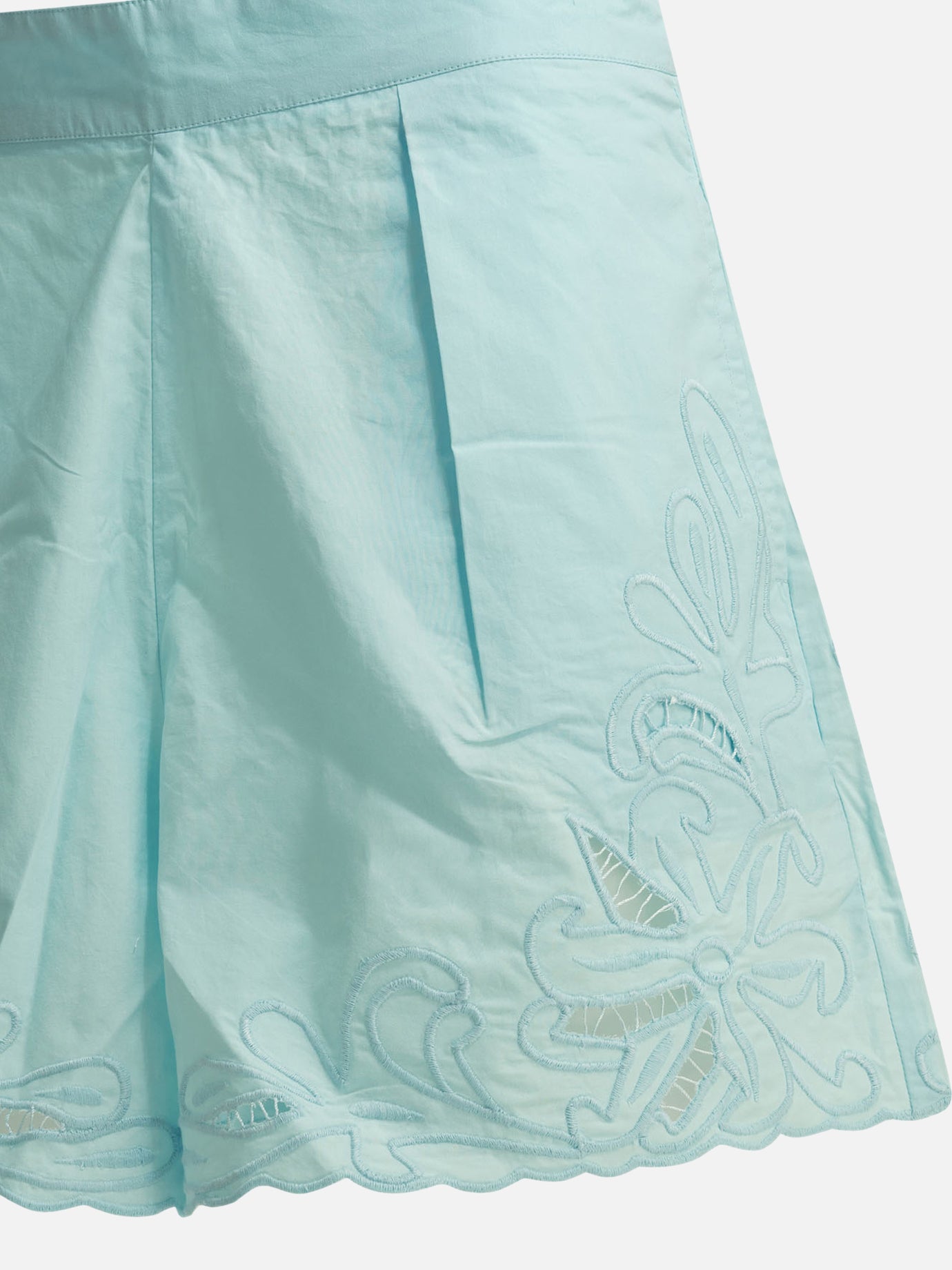 Formal shorts Embroidered Light blue - Juliet Dunn Women | PDP | VIETTI Online Store | Zoom-Modal_4