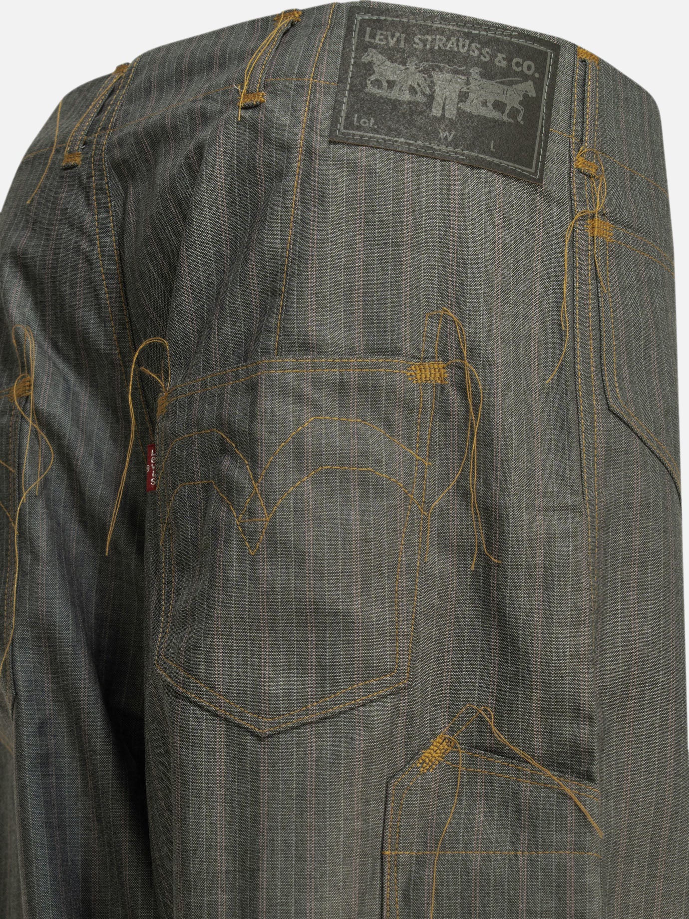 Leisure trousers Pinstriped Grey - Junya Watanabe MAN Men | PDP | VIETTI Online Store | Zoom-Modal_4