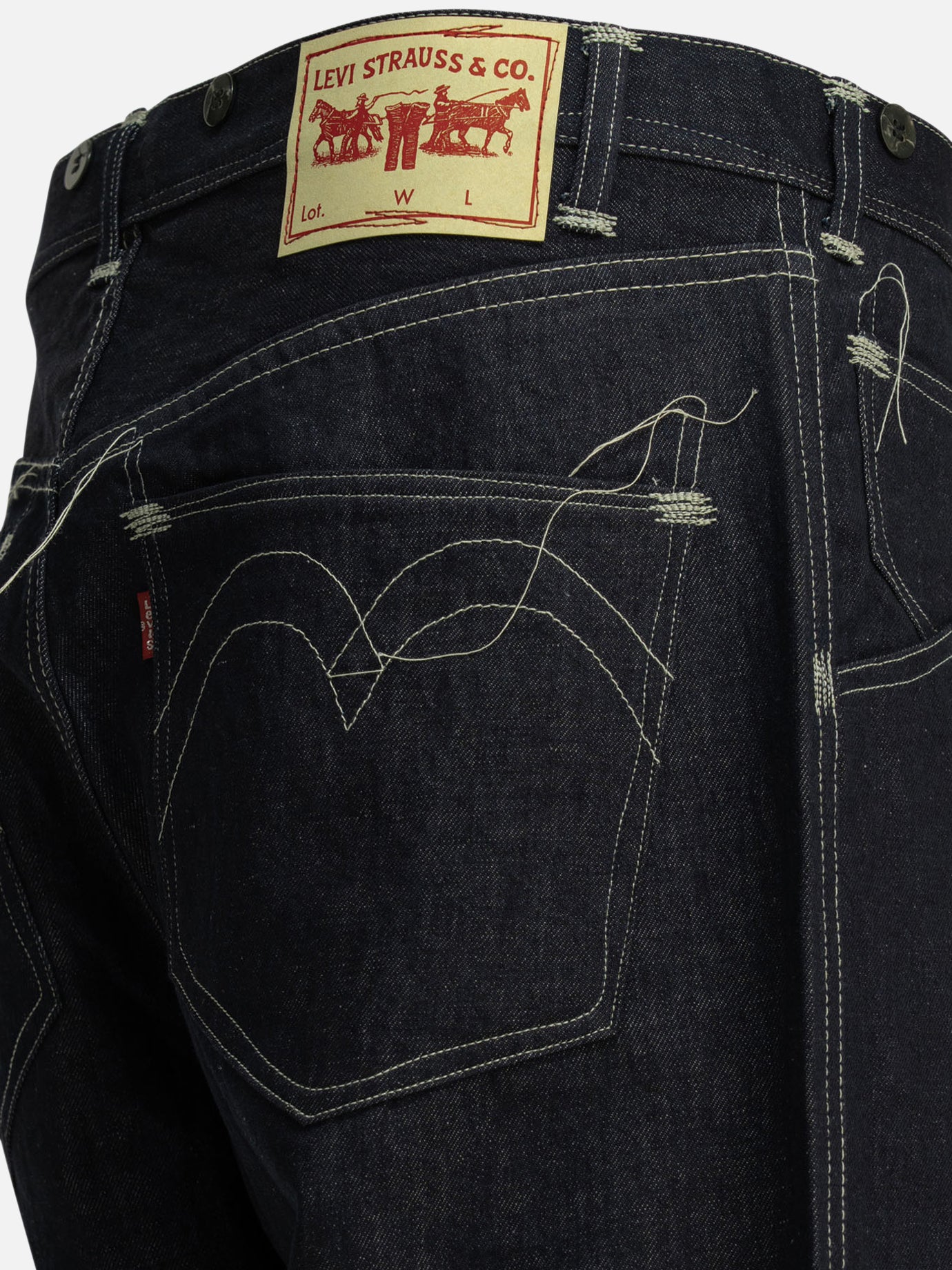 Wide-leg jeans Solid colour Blue - Junya Watanabe MAN Men | PDP | VIETTI Online Store | Zoom-Modal_4