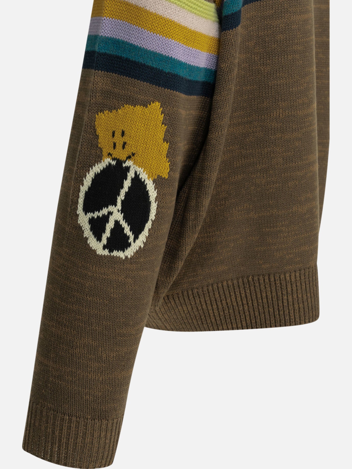 Maglioni girocollo Striped Marrone - KAPITAL Uomo | PDP | VIETTI Online Store | Zoom-Modal_4
