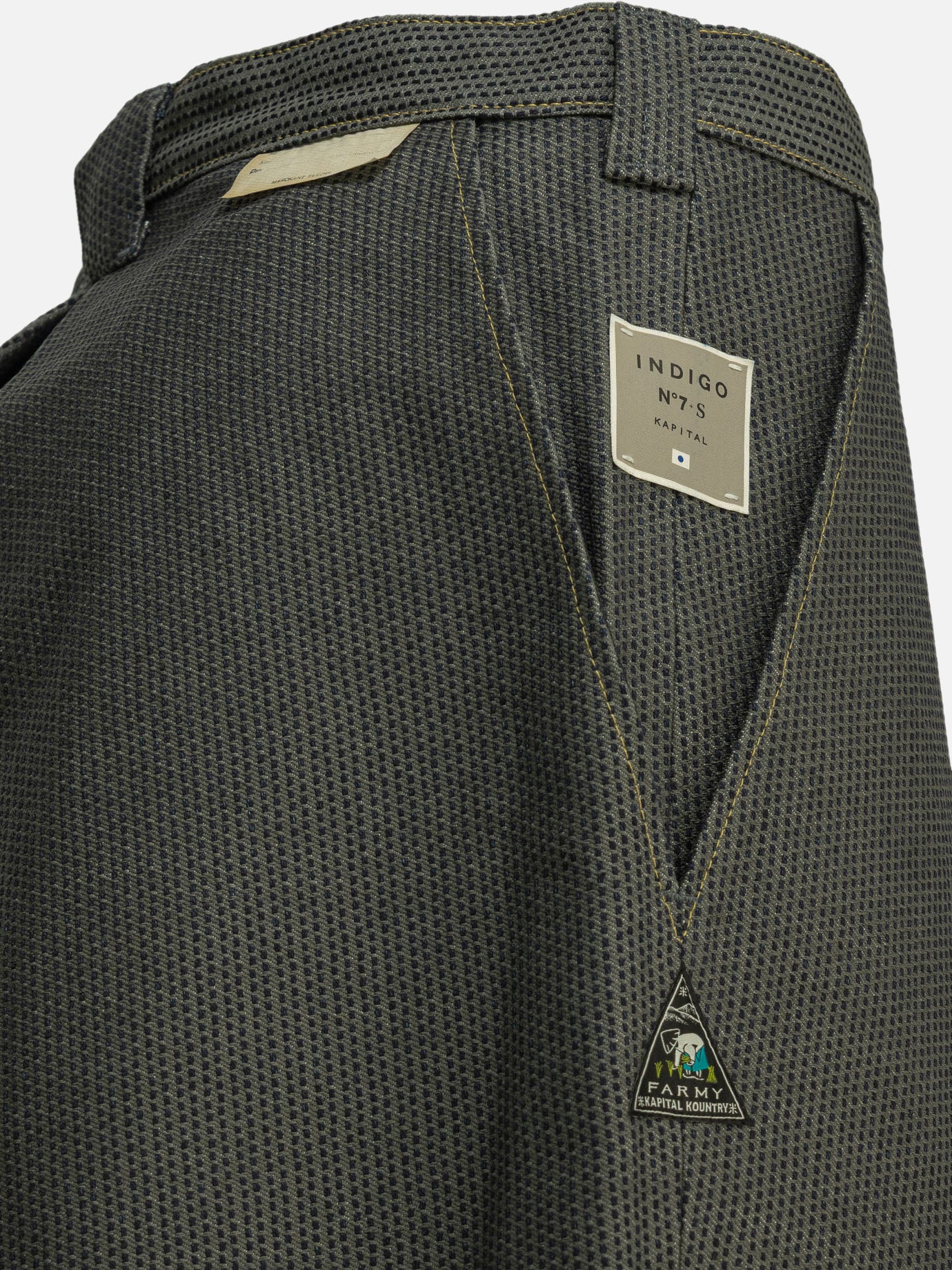 Five pockets shorts Solid colour Grey - KAPITAL Men | PDP | VIETTI Online Store | Zoom-Modal_4