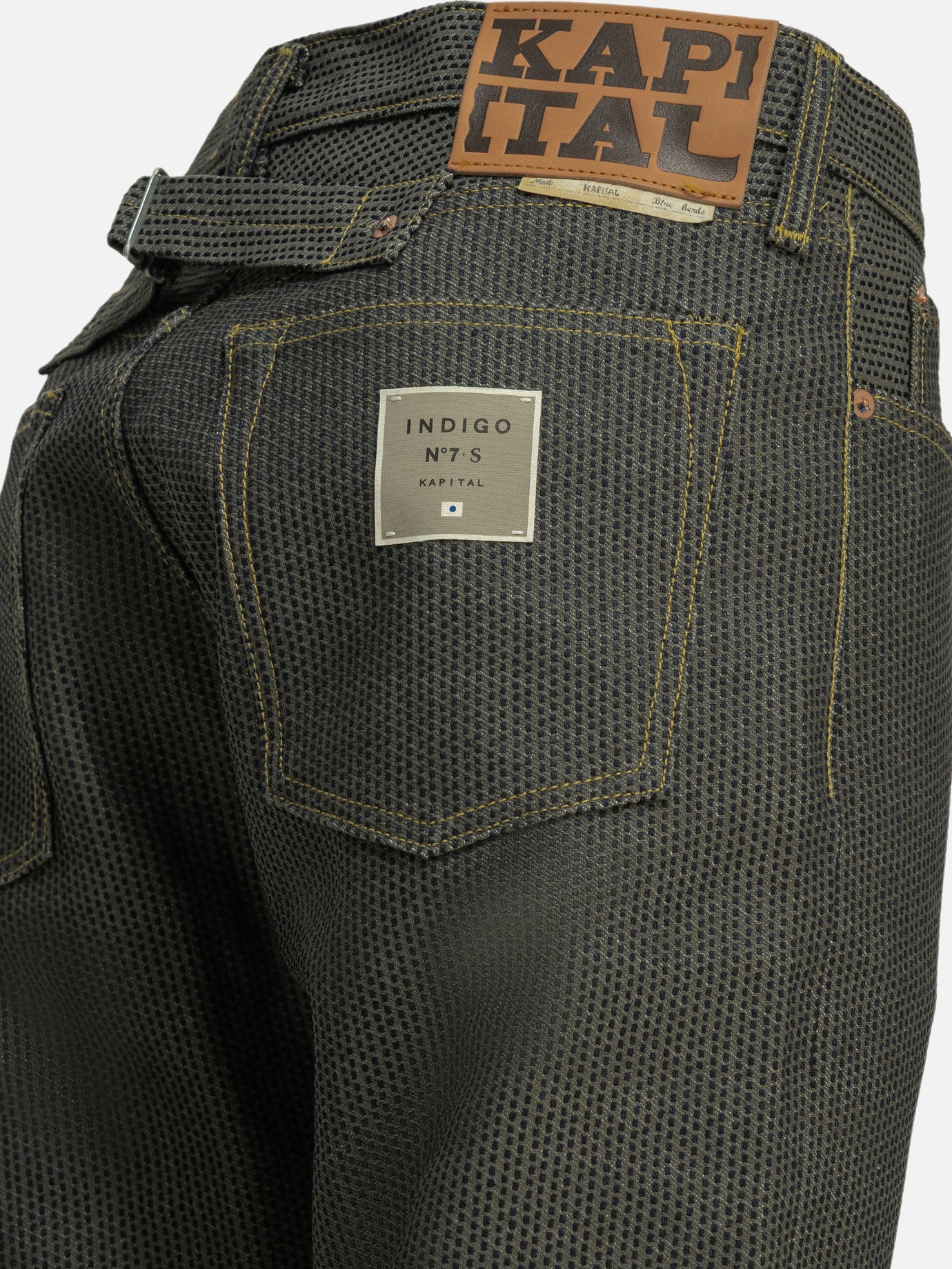 Straight-leg jeans Solid colour Grey - KAPITAL Men | PDP | VIETTI Online Store | Zoom-Modal_6