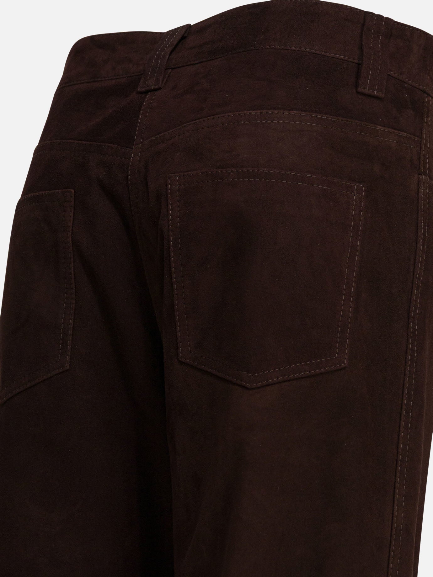 Leisure trousers Solid colour Brown - Khaite Women | PDP | VIETTI Online Store | Zoom-Modal_4