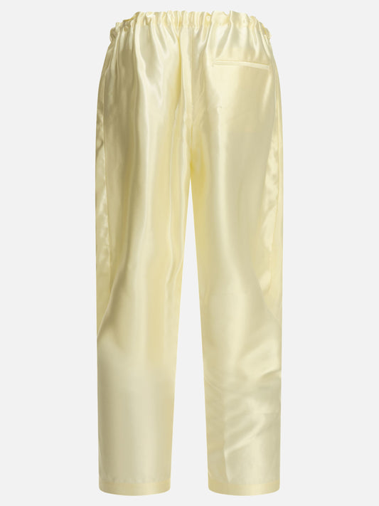 Leisure trousers Solid colour White - Khaite Women | PLP | VIETTI Online Store | 2