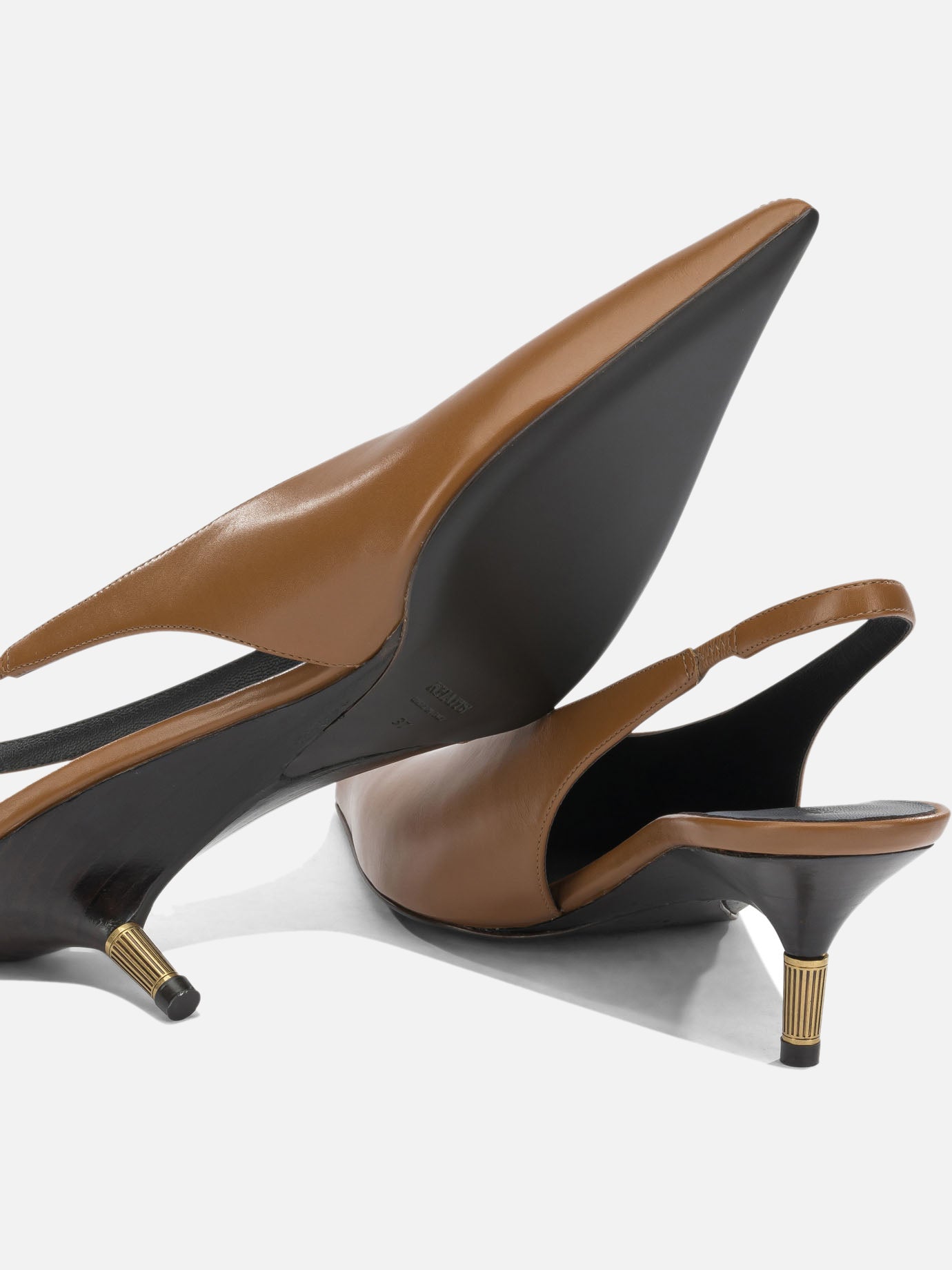 Slingbacks 100% leather - 100% chlorofibre Brown - Khaite Women | PDP | VIETTI Online Store | Zoom-Modal_5