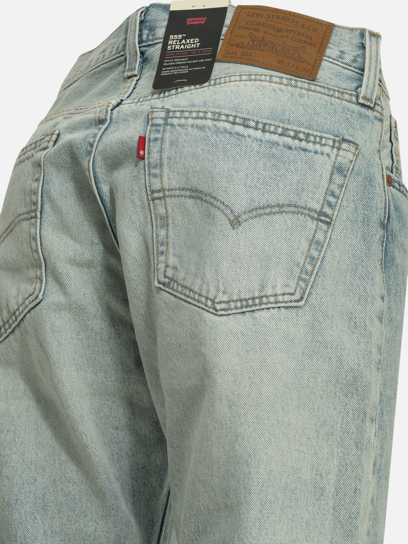 Straight-leg jeans Solid colour Light blue - Levi's Men | PDP | VIETTI Online Store | Zoom-Modal_4