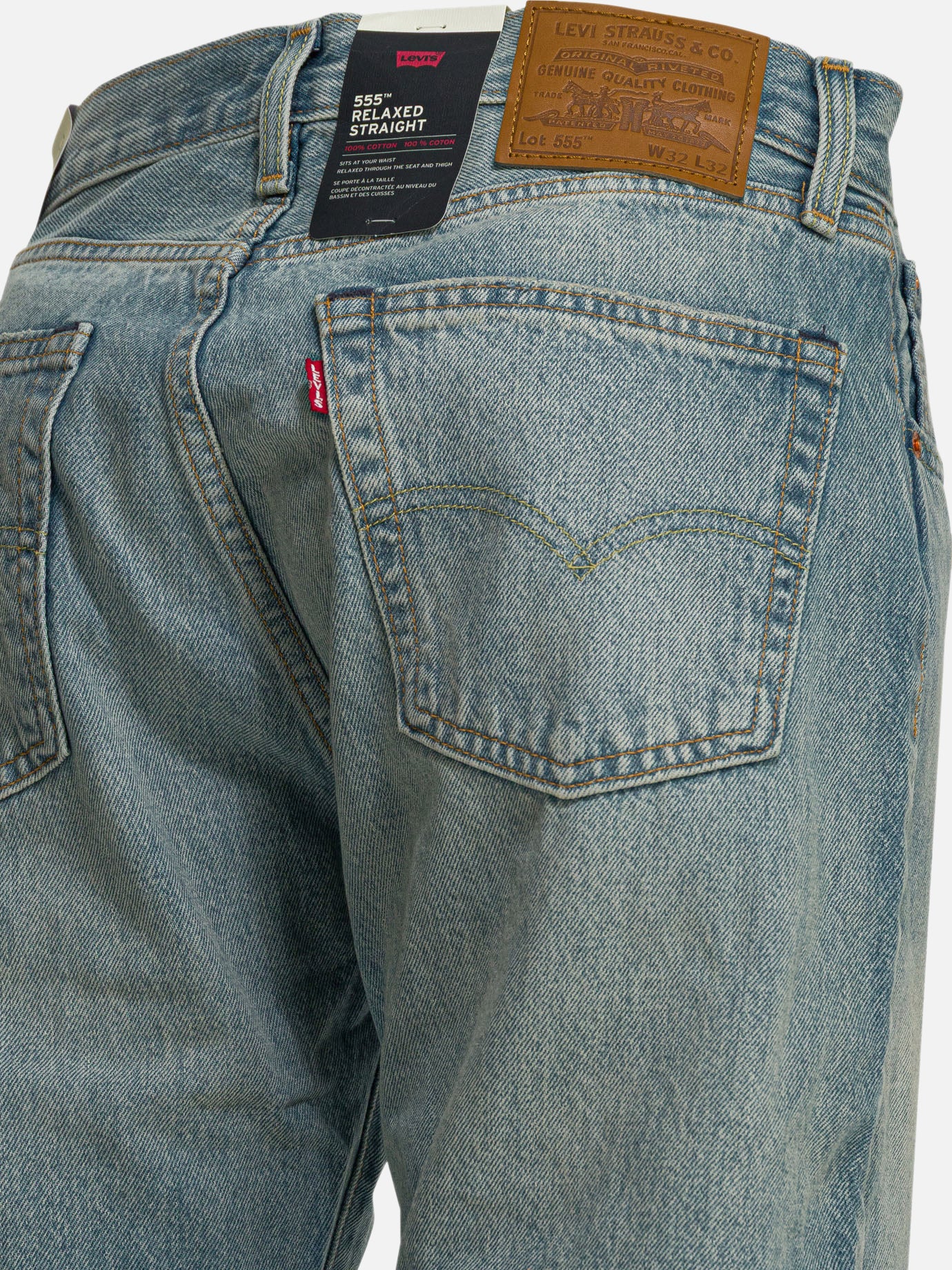 Straight-leg jeans Solid colour Light blue - Levi's Men | PDP | VIETTI Online Store | Zoom-Modal_4