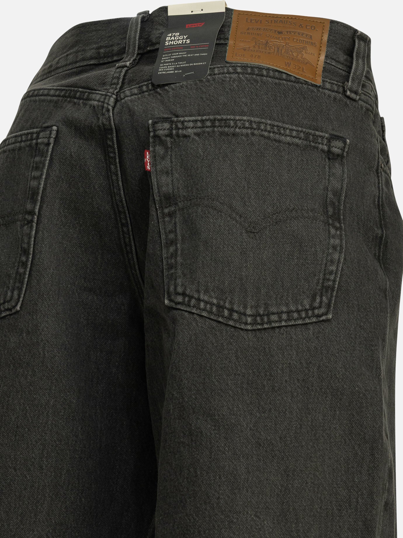 Five pockets shorts Solid colour Black - Levi's Men | PDP | VIETTI Online Store | Zoom-Modal_4