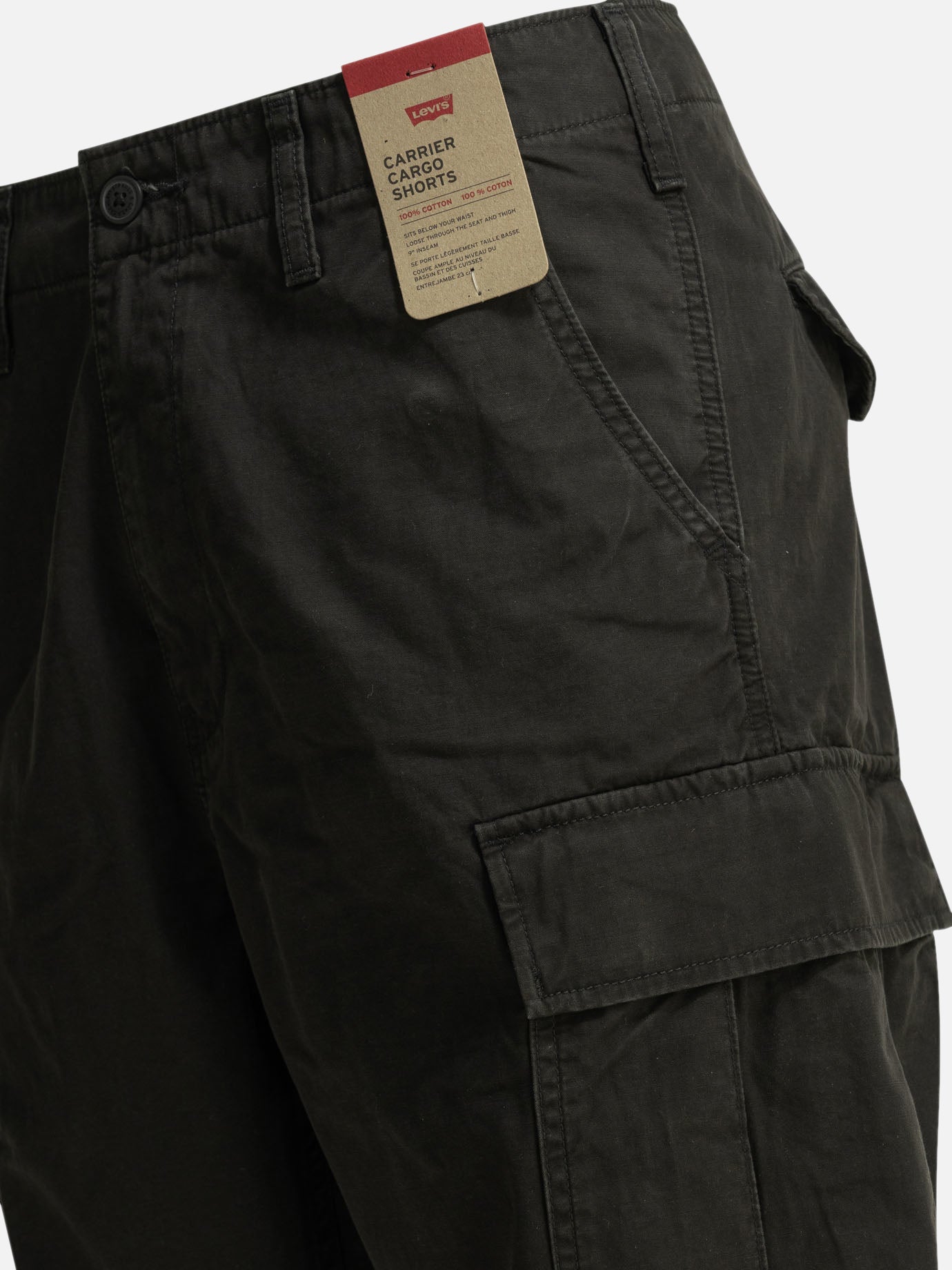 Cargo shorts Solid colour Black - Levi's Men | PDP | VIETTI Online Store | Zoom-Modal_4