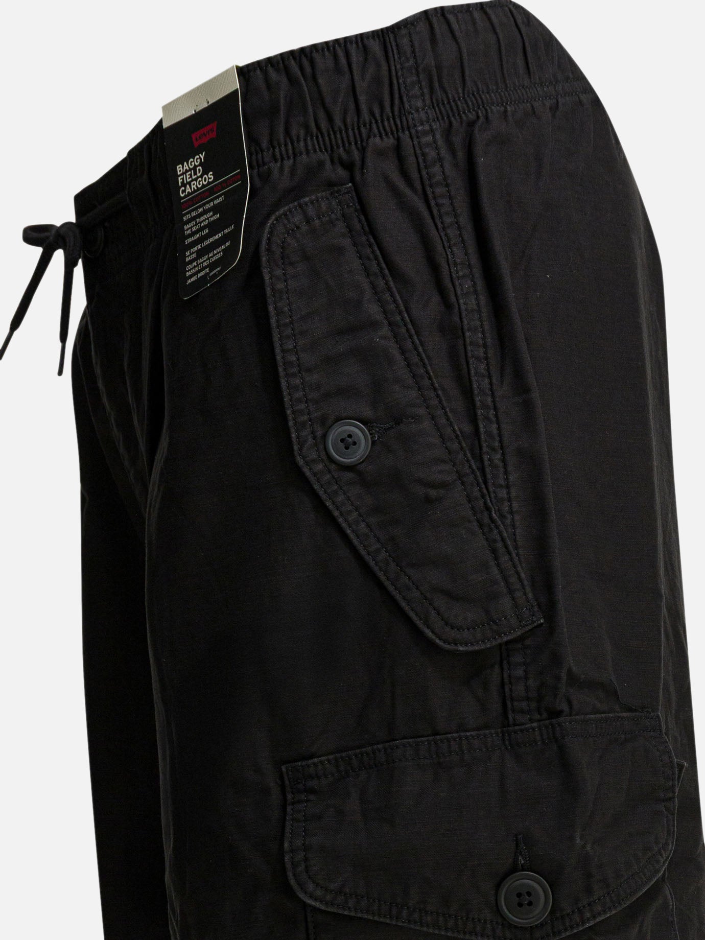 Cargo & parachute trousers Solid colour Black - Levi's Men | PDP | VIETTI Online Store | Zoom-Modal_4