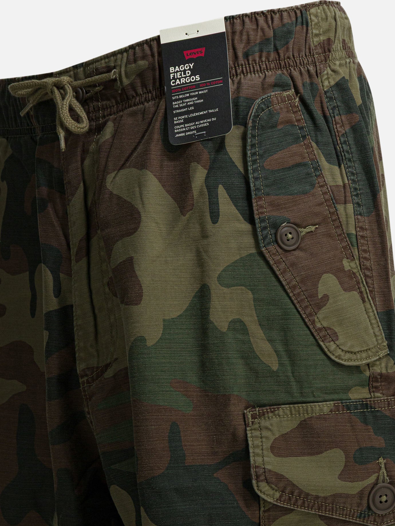 Cargo & parachute trousers Camouflage Green - Levi's Men | PDP | VIETTI Online Store | Zoom-Modal_4