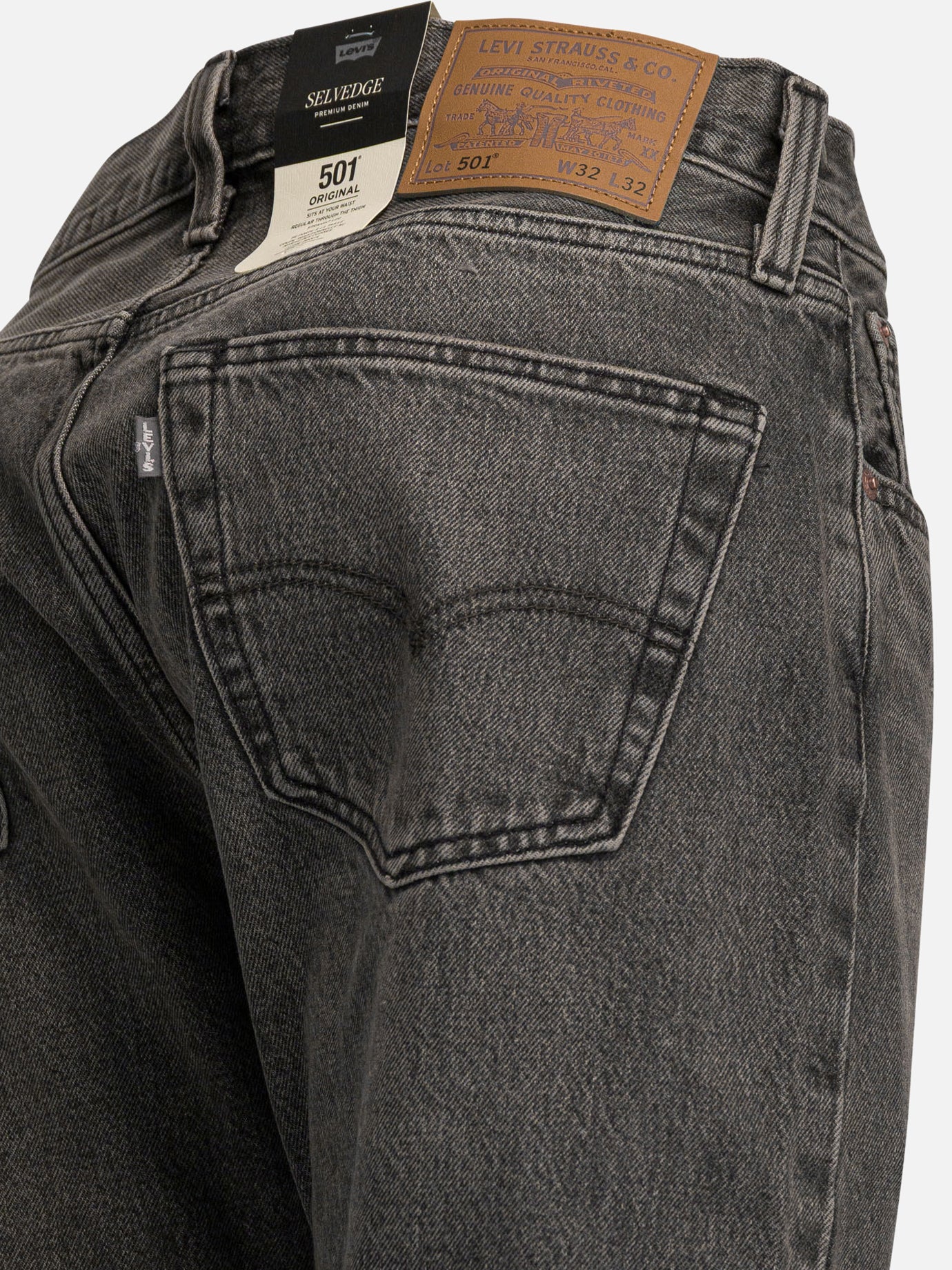 Straight-leg jeans Solid colour Black - Levi's Men | PDP | VIETTI Online Store | Zoom-Modal_4