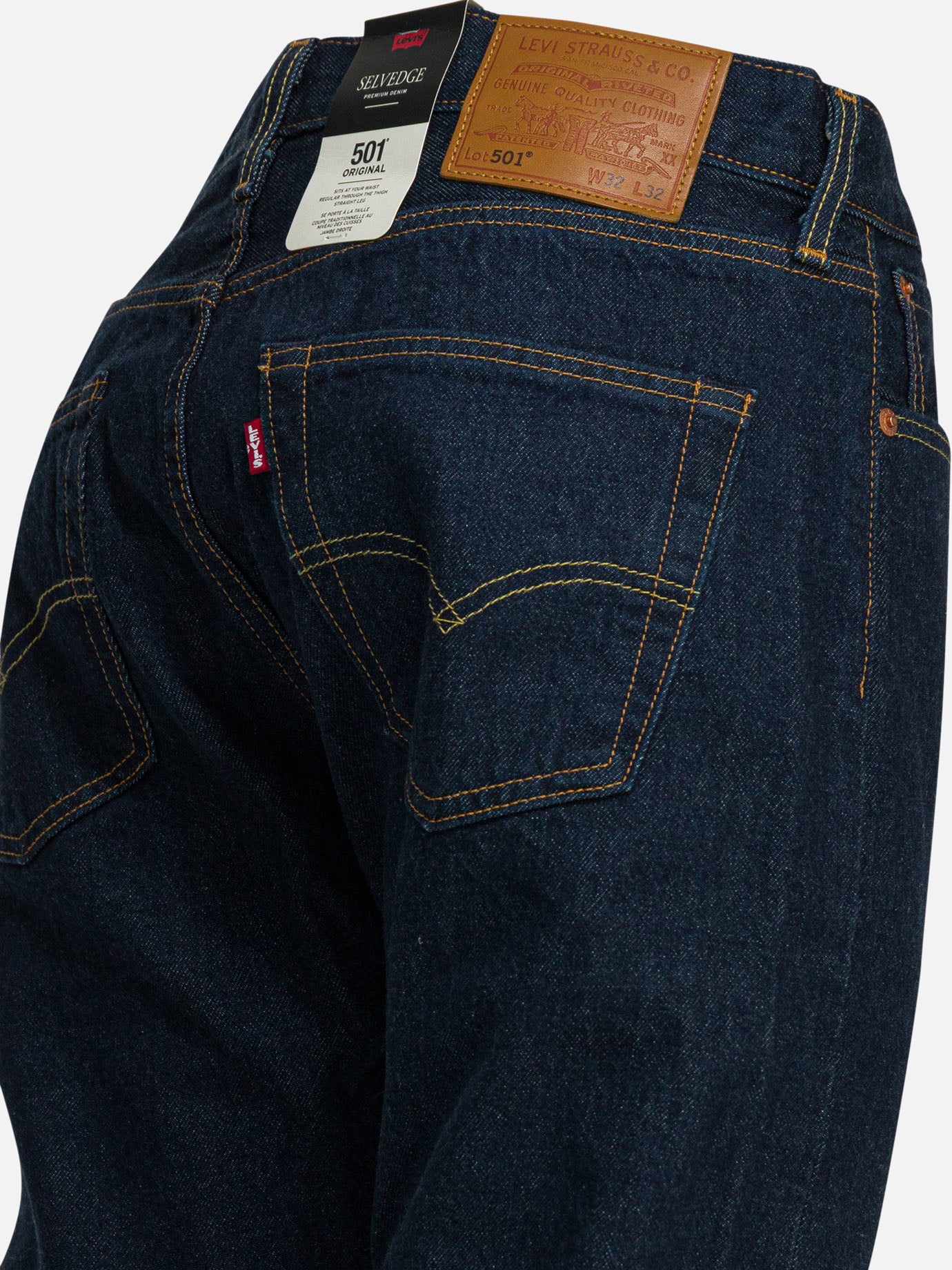 Straight-leg jeans Solid colour Blue - Levi's Men | PDP | VIETTI Online Store | Zoom-Modal_4
