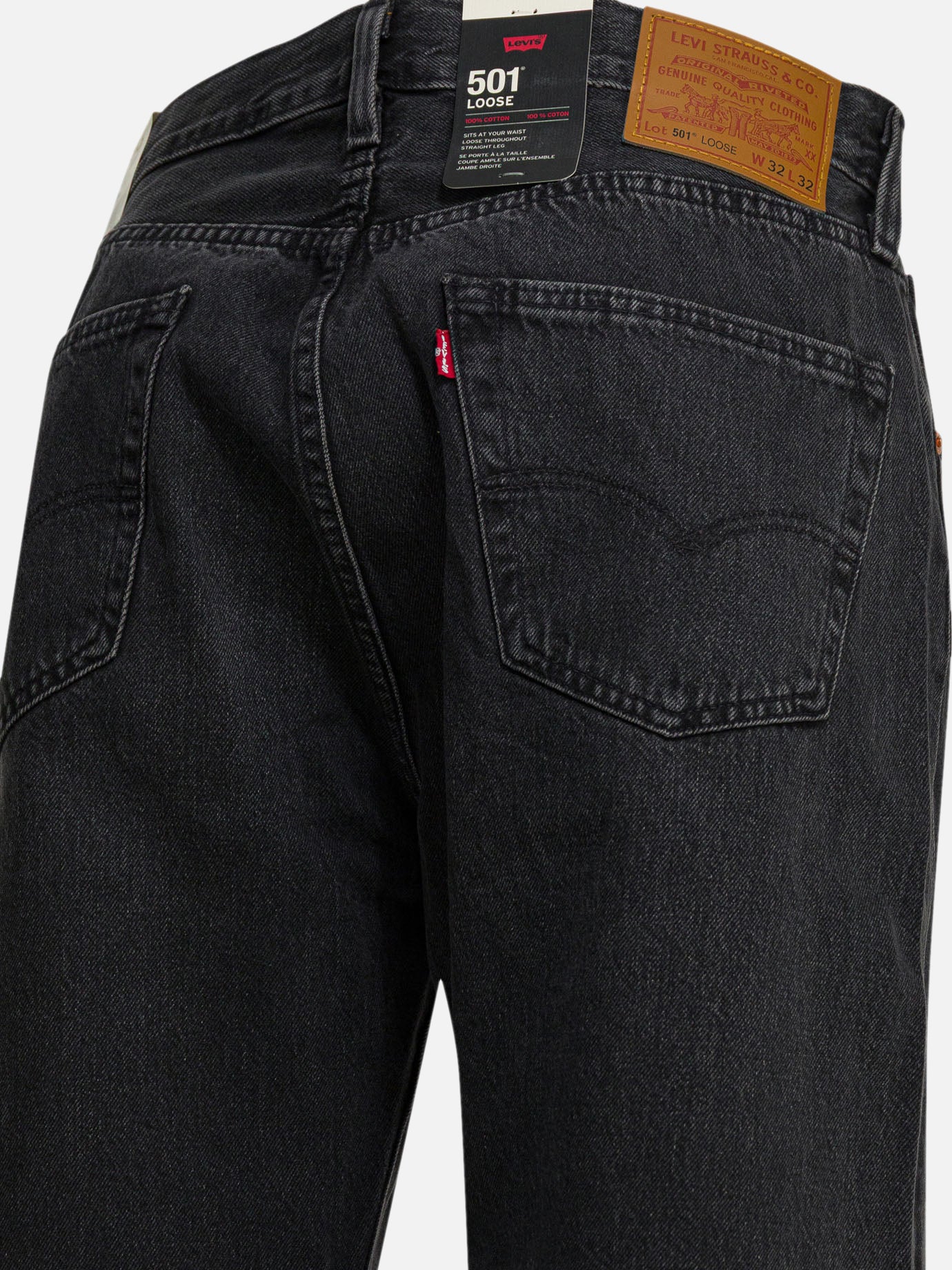 Straight-leg jeans Solid colour Black - Levi's Men | PDP | VIETTI Online Store | Zoom-Modal_4