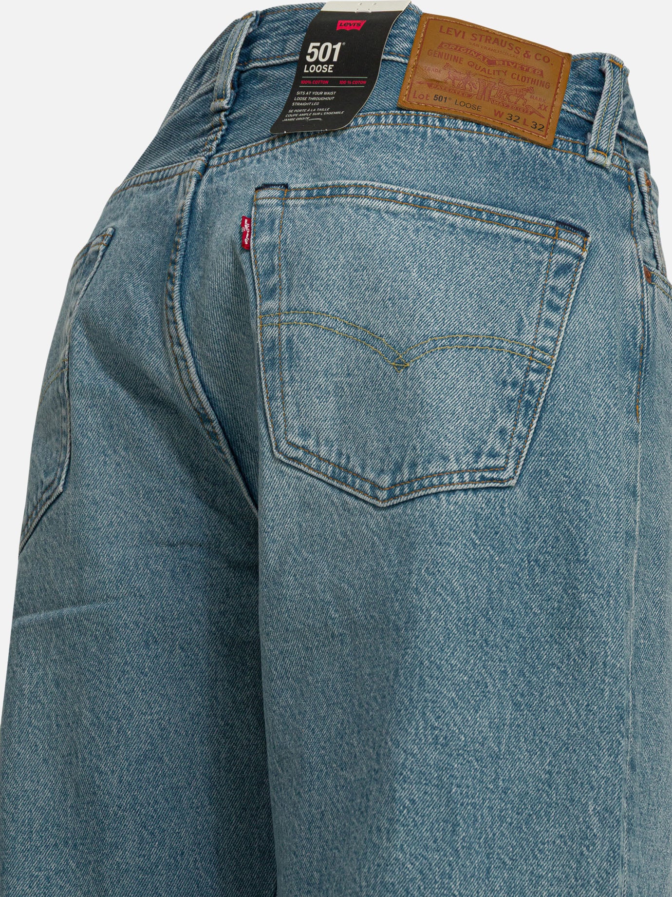 Straight-leg jeans Solid colour Light blue - Levi's Men | PDP | VIETTI Online Store | Zoom-Modal_4