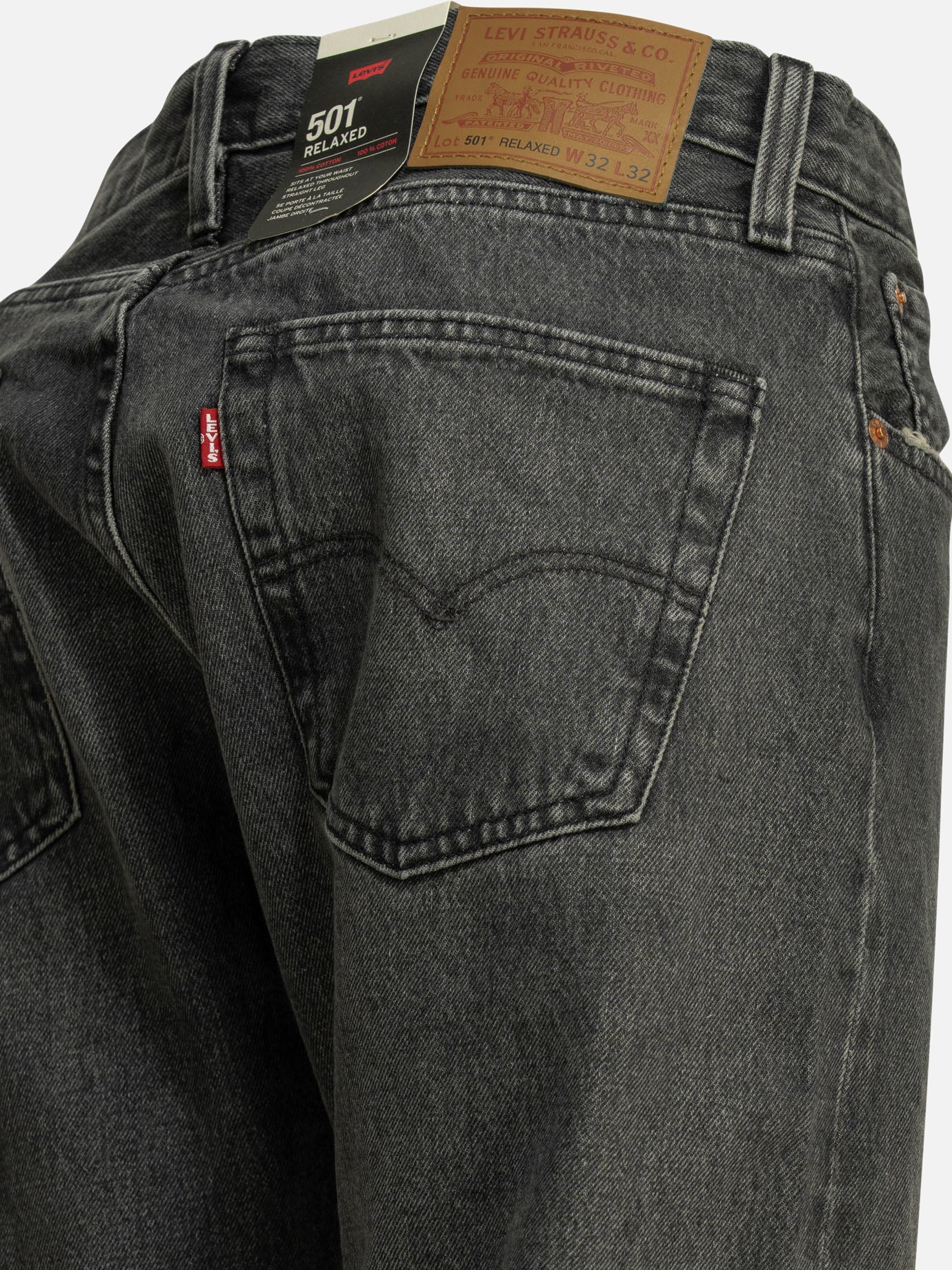 Straight-leg jeans Solid colour Black - Levi's Men | PDP | VIETTI Online Store | Zoom-Modal_4