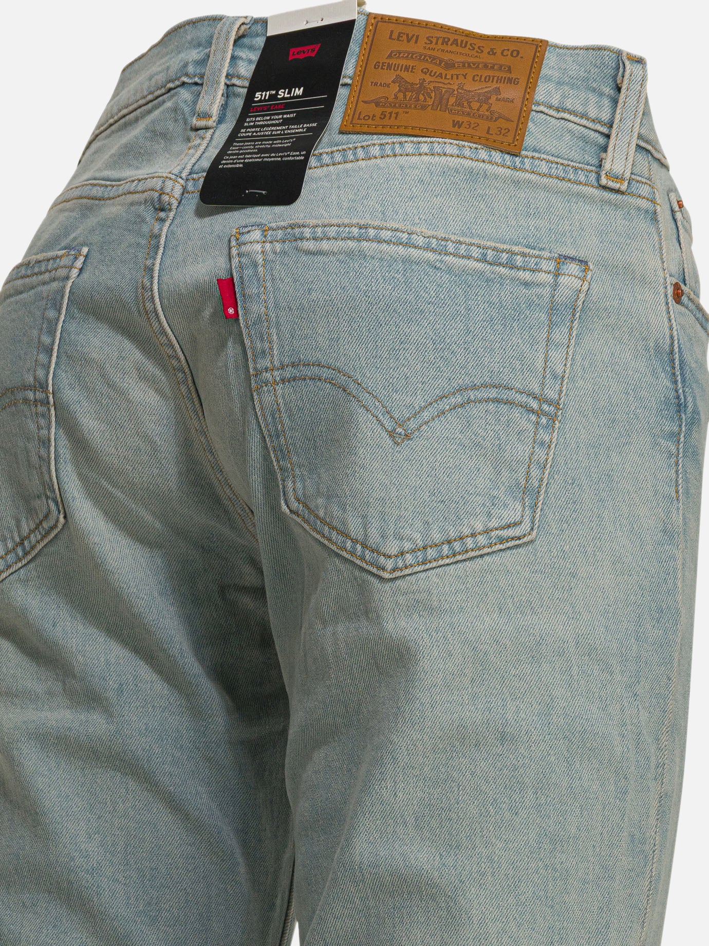 Straight-leg jeans Solid colour Light blue - Levi's Men | PDP | VIETTI Online Store | Zoom-Modal_4