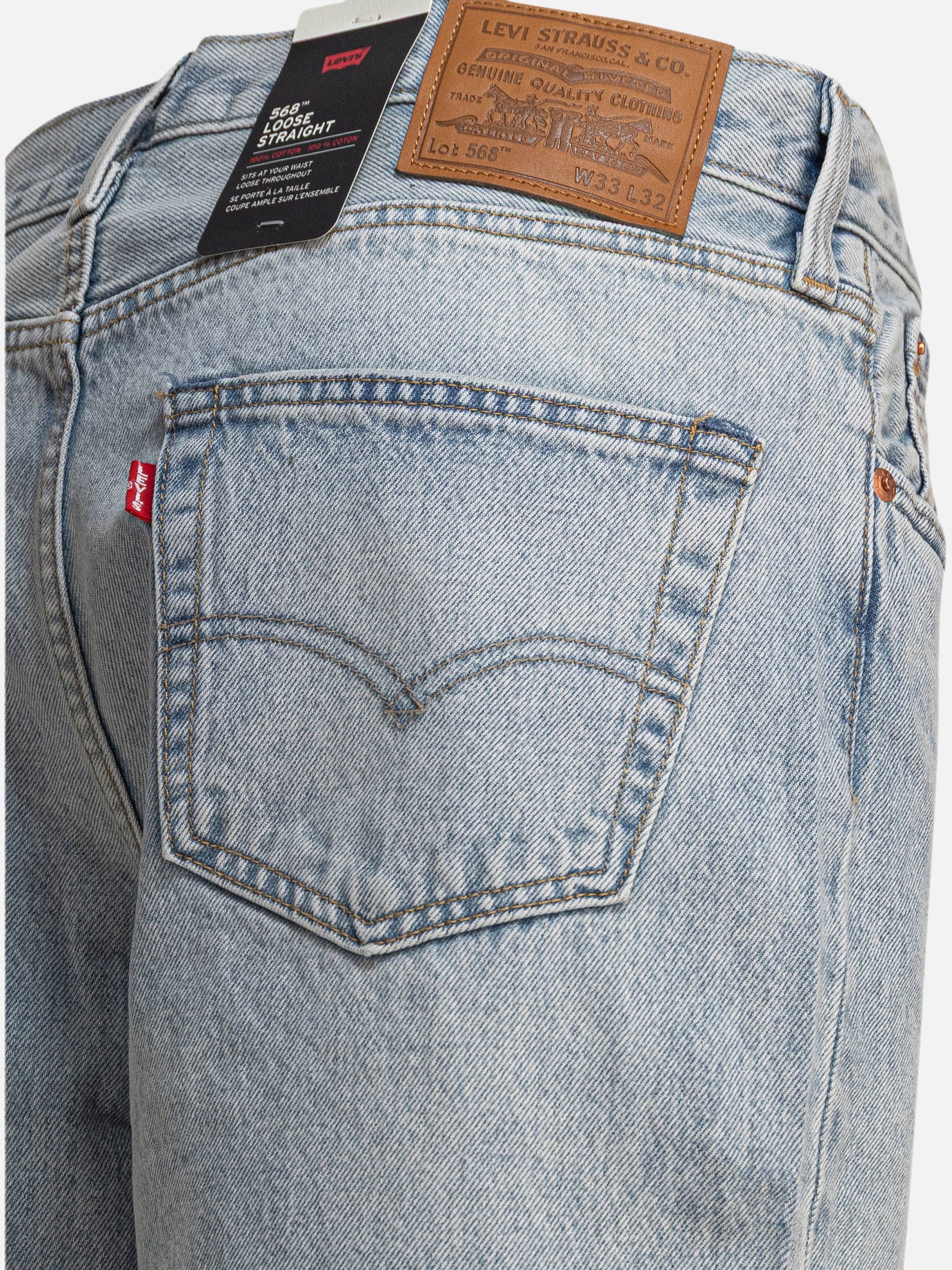 Wide-leg jeans Solid colour Blue - Levi's Men | PDP | VIETTI Online Store | Zoom-Modal_4