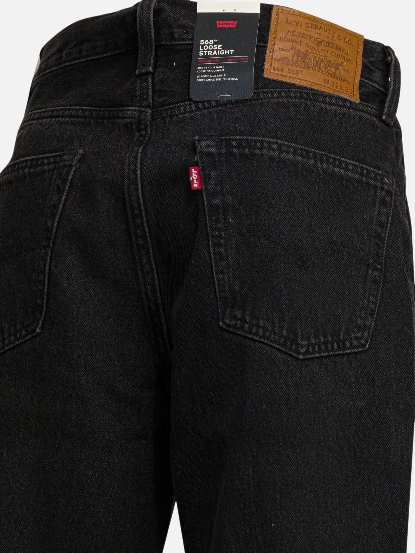 Straight-leg jeans Solid colour Black - Levi's Men | PDP | VIETTI Online Store | Zoom-Modal_4