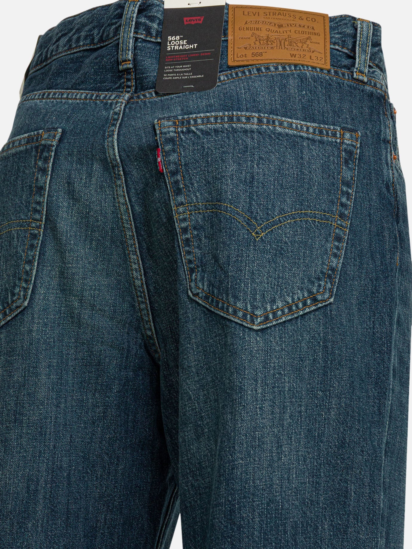 Straight-leg jeans Solid colour Blue - Levi's Men | PDP | VIETTI Online Store | Zoom-Modal_4