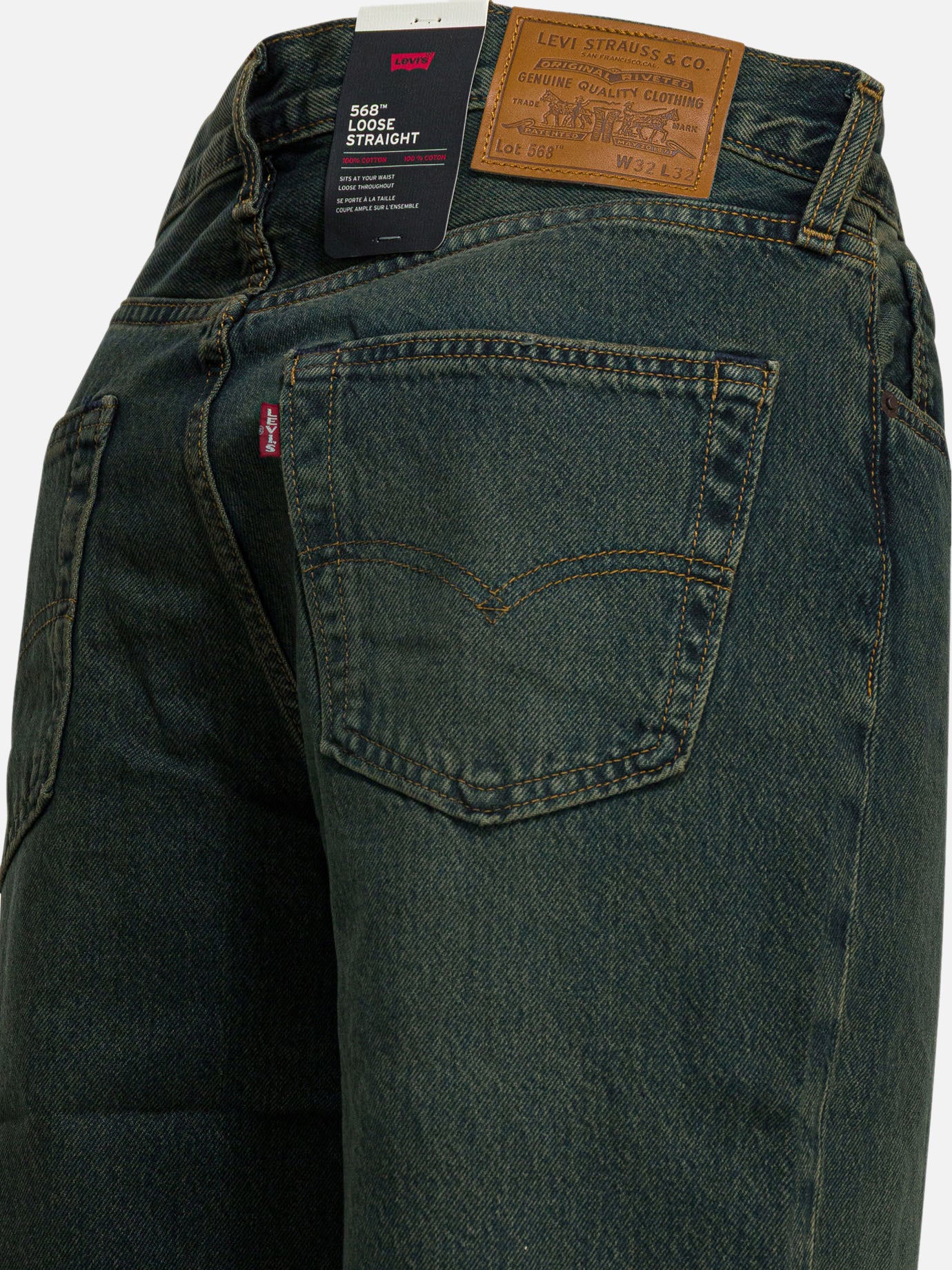 Straight-leg jeans Solid colour Blue - Levi's Men | PDP | VIETTI Online Store | Zoom-Modal_4