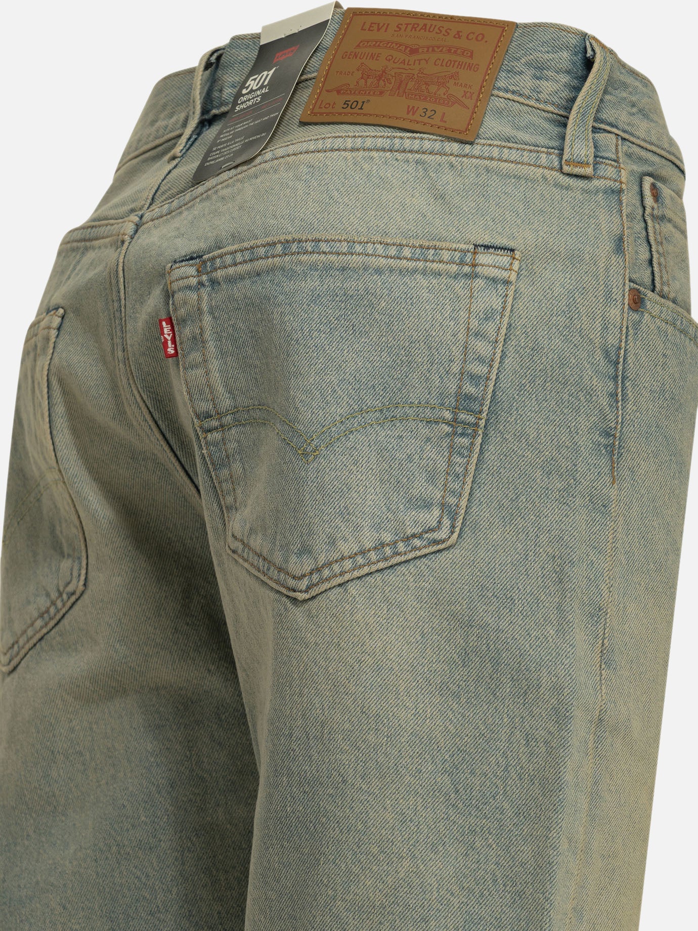 Five pockets shorts Solid colour Light blue - Levi's Men | PDP | VIETTI Online Store | Zoom-Modal_4