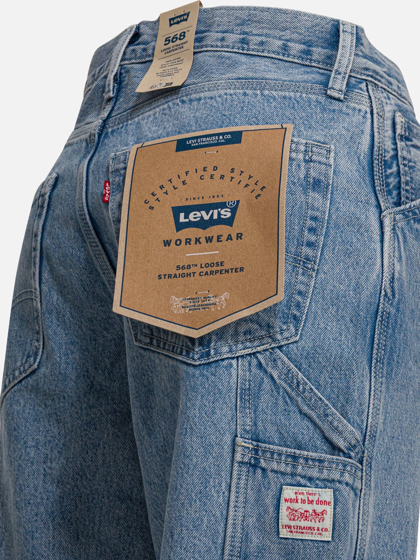Wide-leg jeans Solid colour Light blue - Levi's Men | PDP | VIETTI Online Store | Zoom-Modal_4