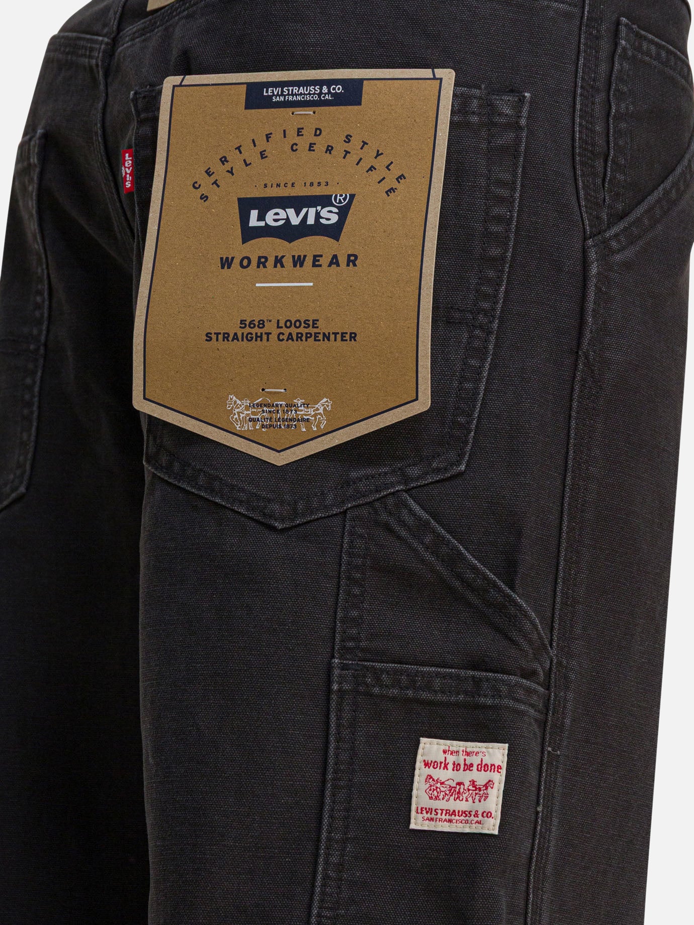 Wide-leg jeans Solid colour Black - Levi's Men | PDP | VIETTI Online Store | Zoom-Modal_4