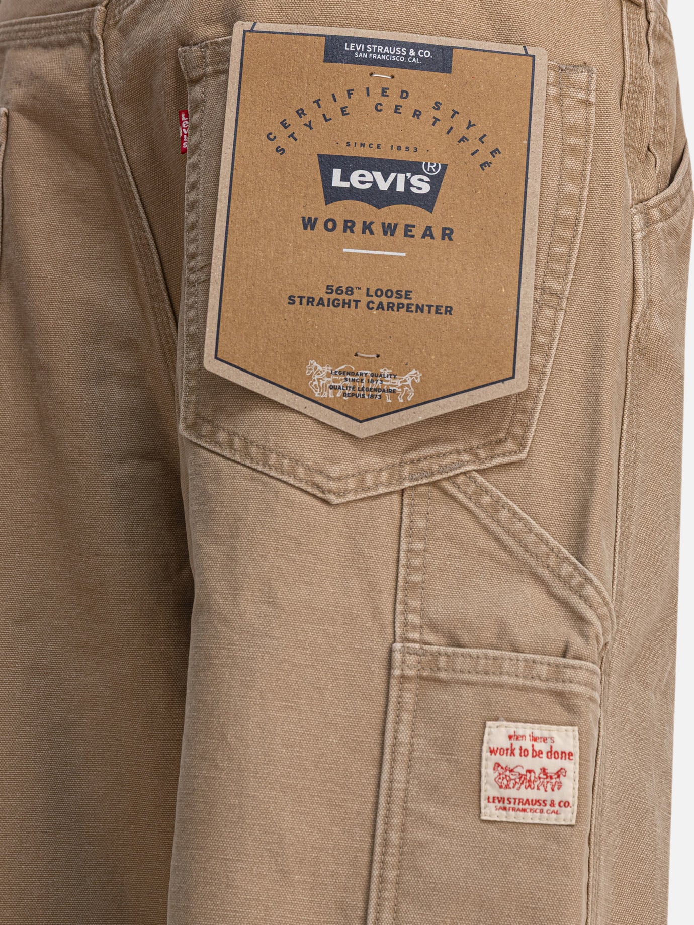 Work pants Solid colour Beige - Levi's Men | PDP | VIETTI Online Store | Zoom-Modal_4