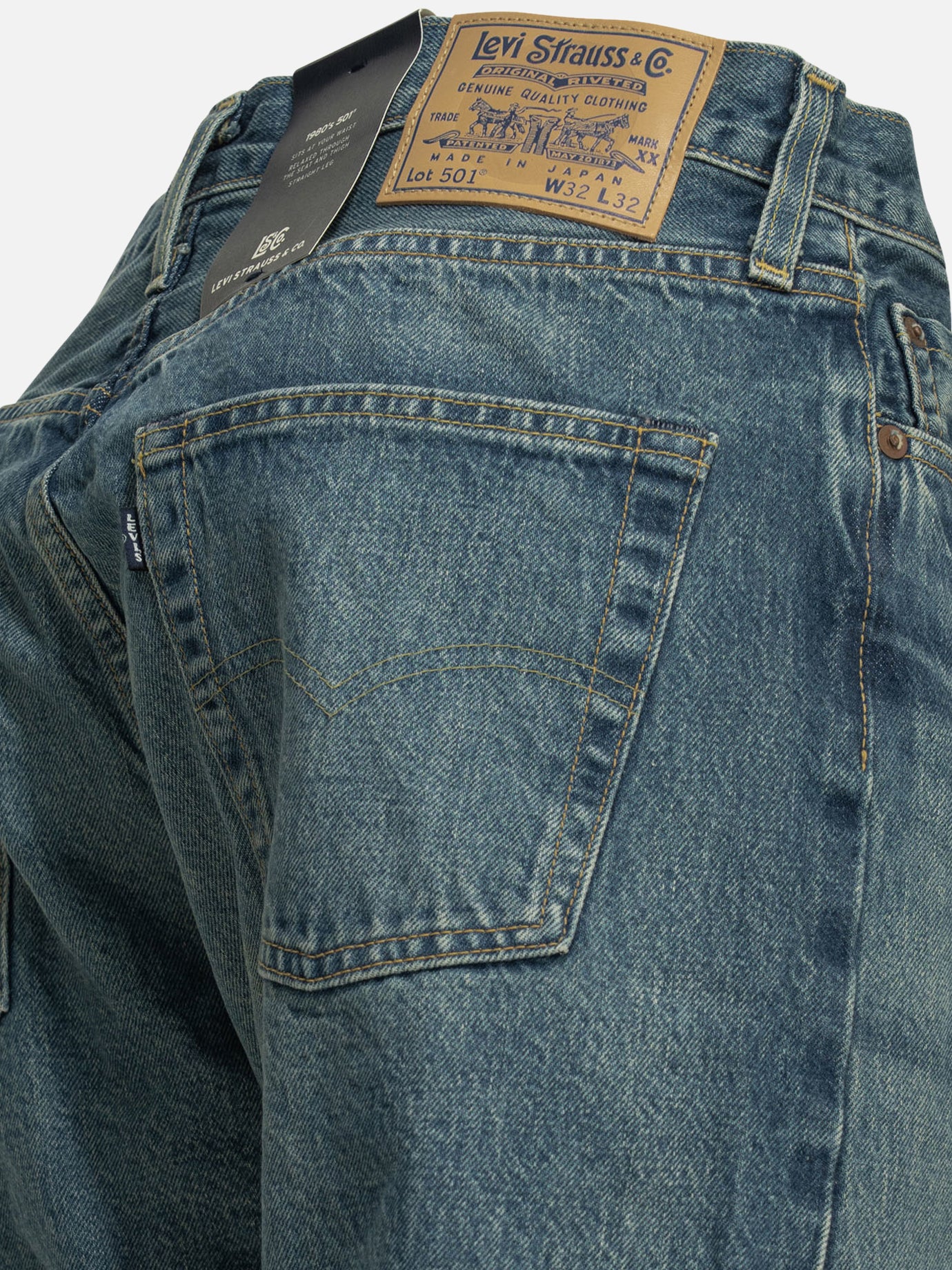 Straight-leg jeans Solid colour Blue - Levi's Men | PDP | VIETTI Online Store | Zoom-Modal_4