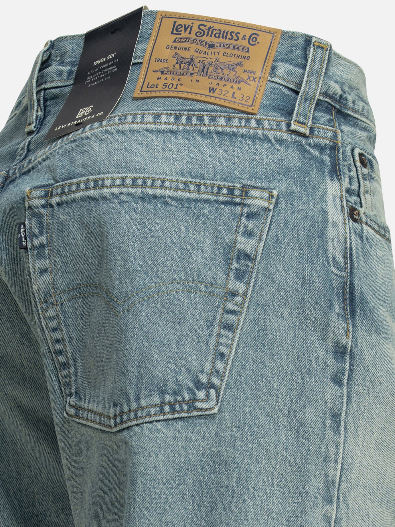 Straight-leg jeans Solid colour Light blue - Levi's Men | PDP | VIETTI Online Store | Zoom-Modal_4