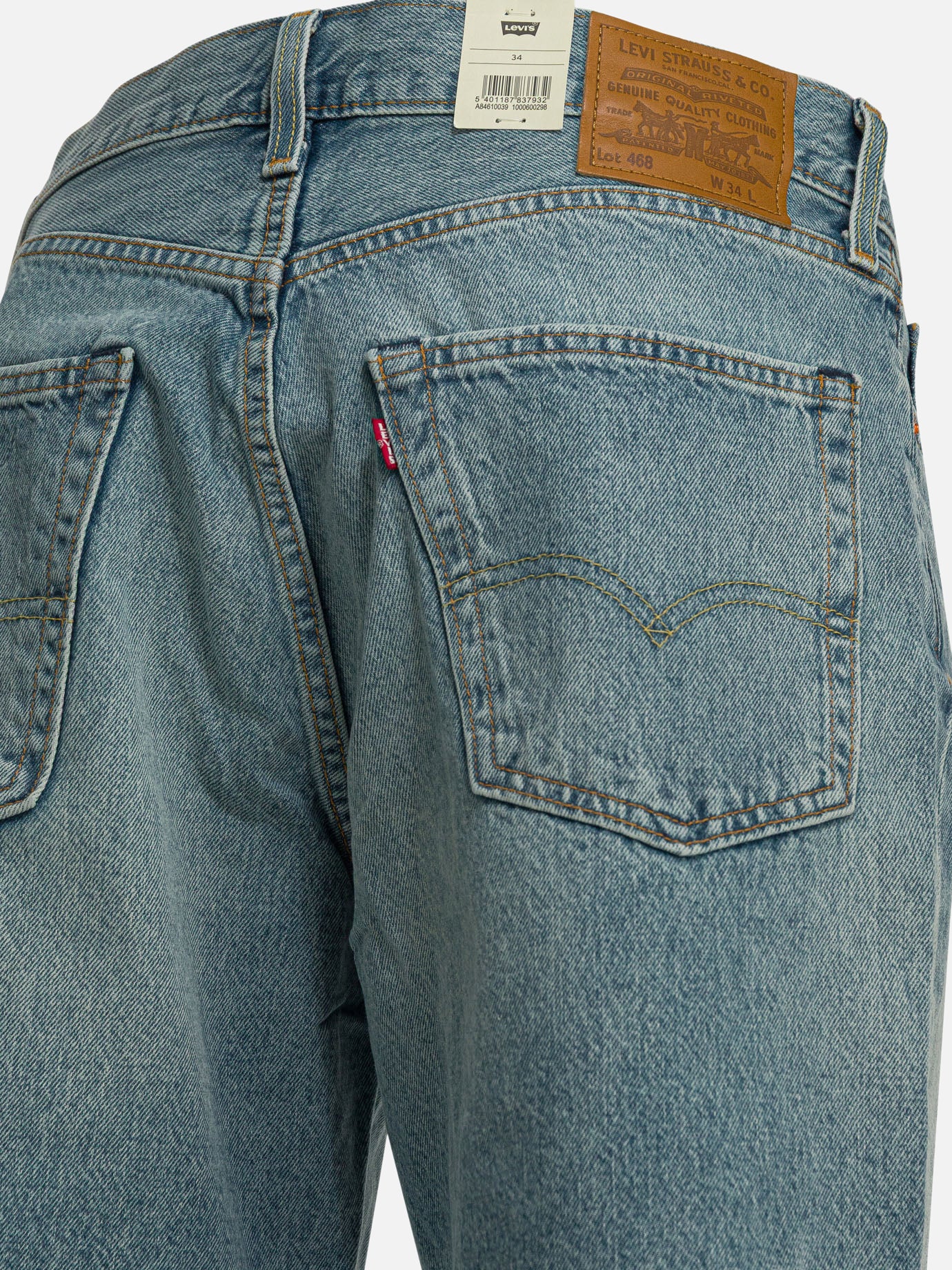 Five pockets shorts Solid colour Light blue - Levi's Men | PDP | VIETTI Online Store | Zoom-Modal_4