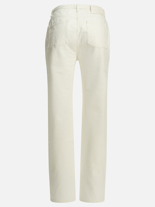 LouLou De Saison "Jude LDS" Straight-Leg Jeans White