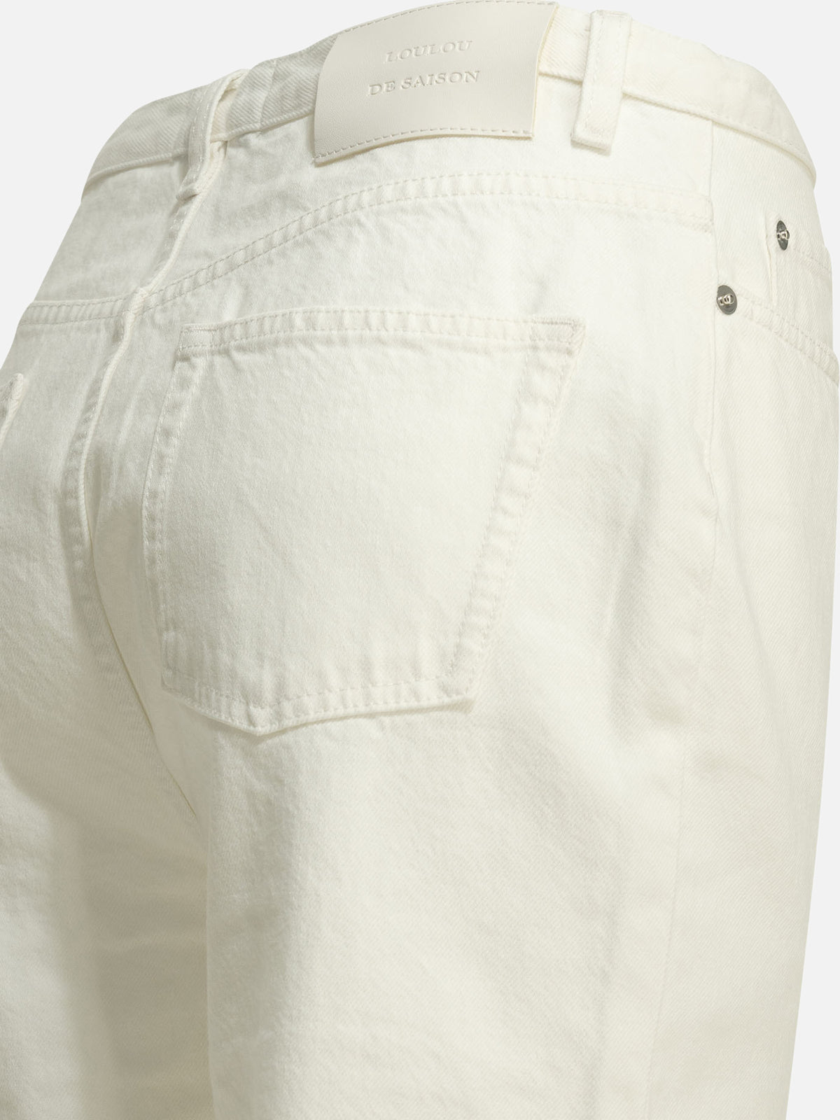 LouLou De Saison "Jude LDS" Straight-Leg Jeans White