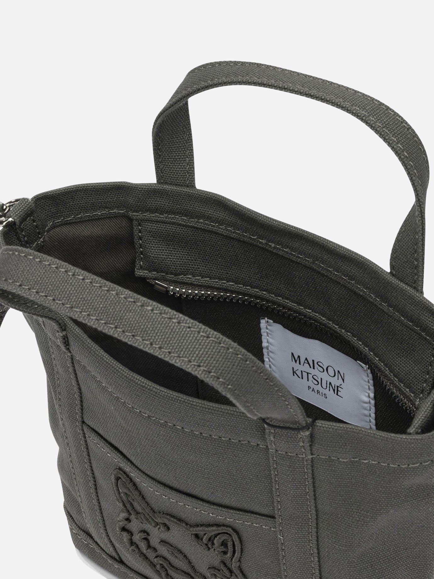 Small bags 100% cotton Grey - Maison Kitsuné Women | PDP | VIETTI Online Store | Zoom-Modal_5