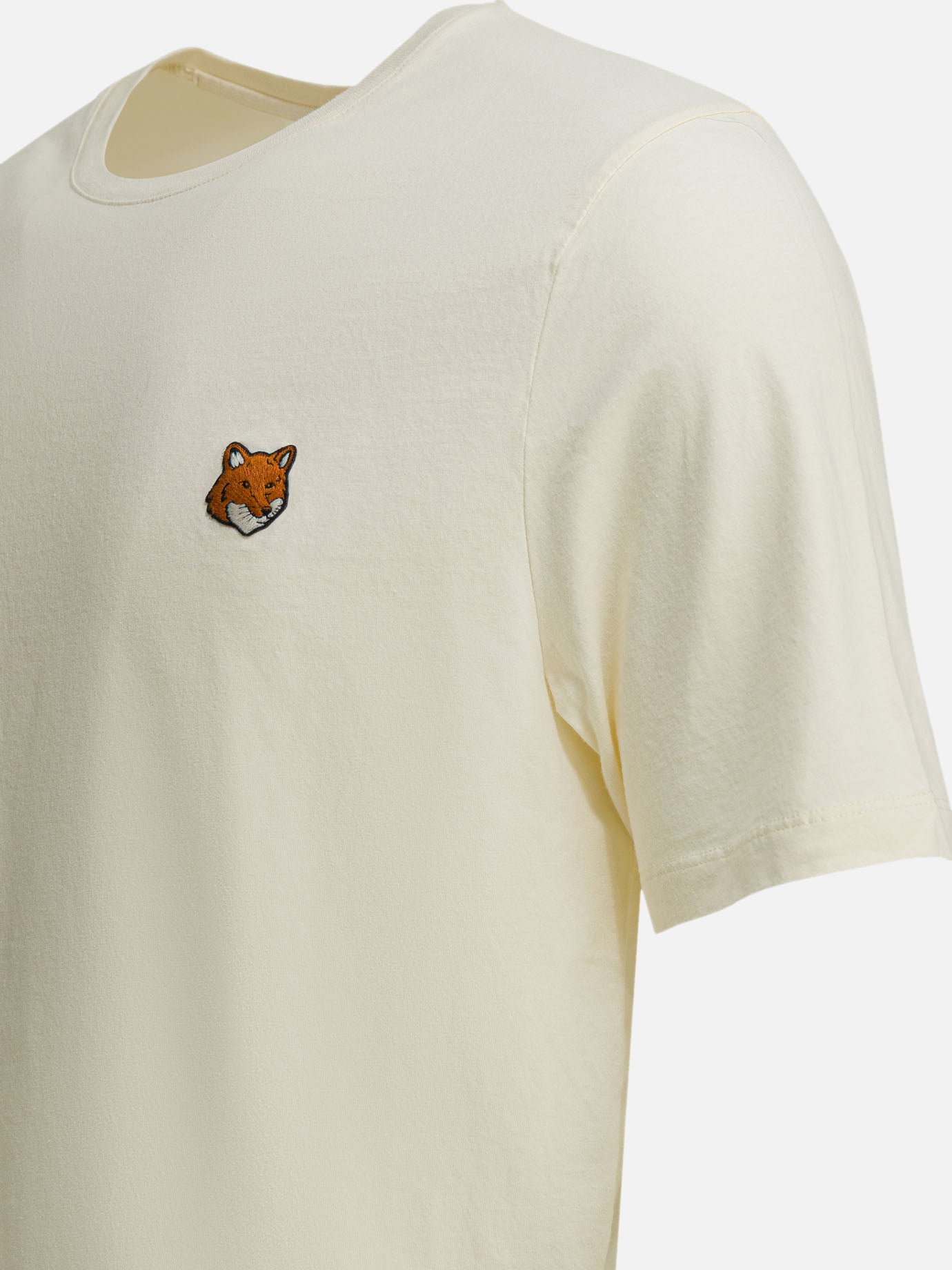 Crewneck t-shirts Logo Beige - Maison Kitsuné Men | PDP | VIETTI Online Store | Zoom-Modal_4