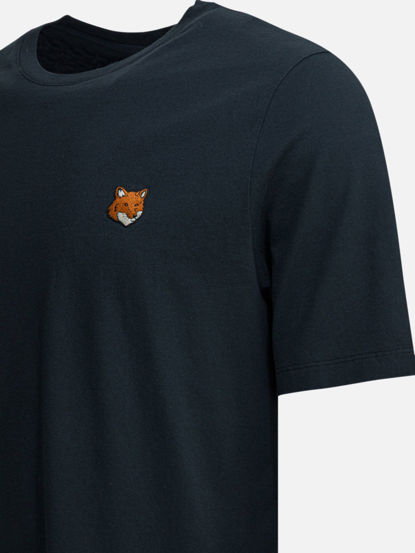 Crewneck t-shirts Logo Blue - Maison Kitsuné Men | PDP | VIETTI Online Store | Zoom-Modal_4