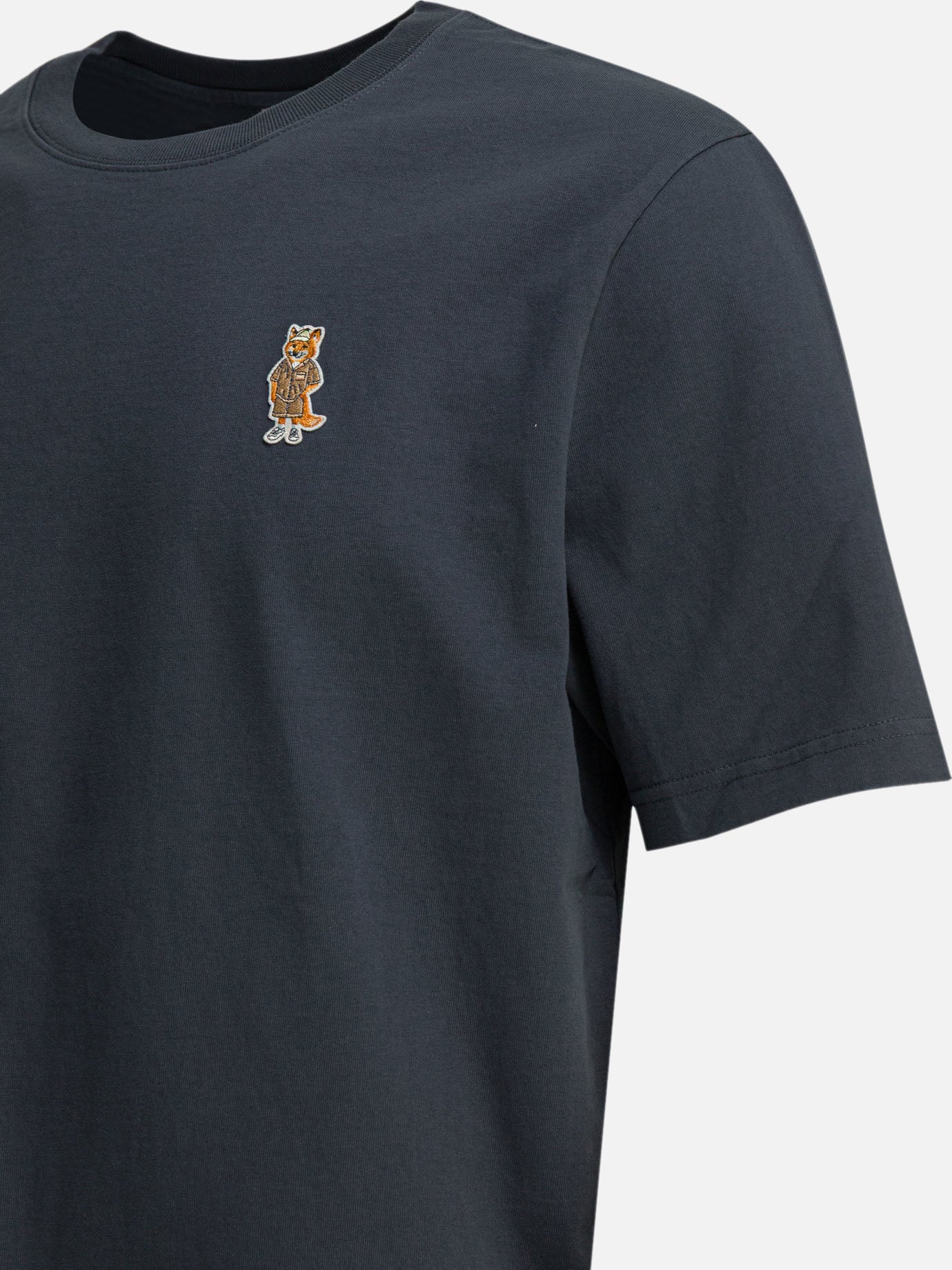 Crewneck t-shirts Logo Green - Maison Kitsuné Men | PDP | VIETTI Online Store | Zoom-Modal_4