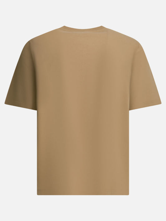 T-shirt girocollo Logo Beige - Maison Kitsuné Uomo | PLP | VIETTI Online Store | 2