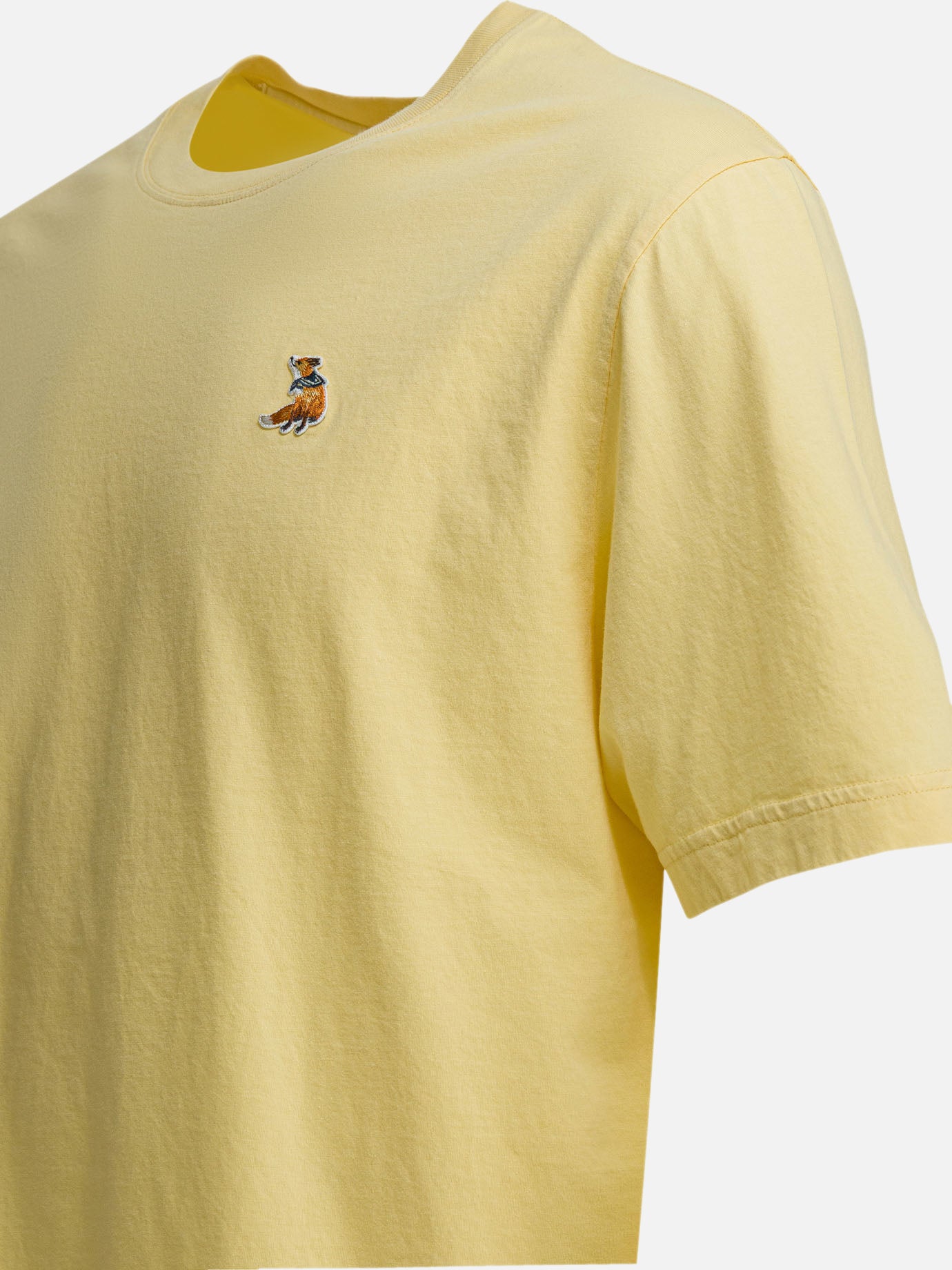 Crewneck t-shirts Logo Yellow - Maison Kitsuné Men | PDP | VIETTI Online Store | Zoom-Modal_4