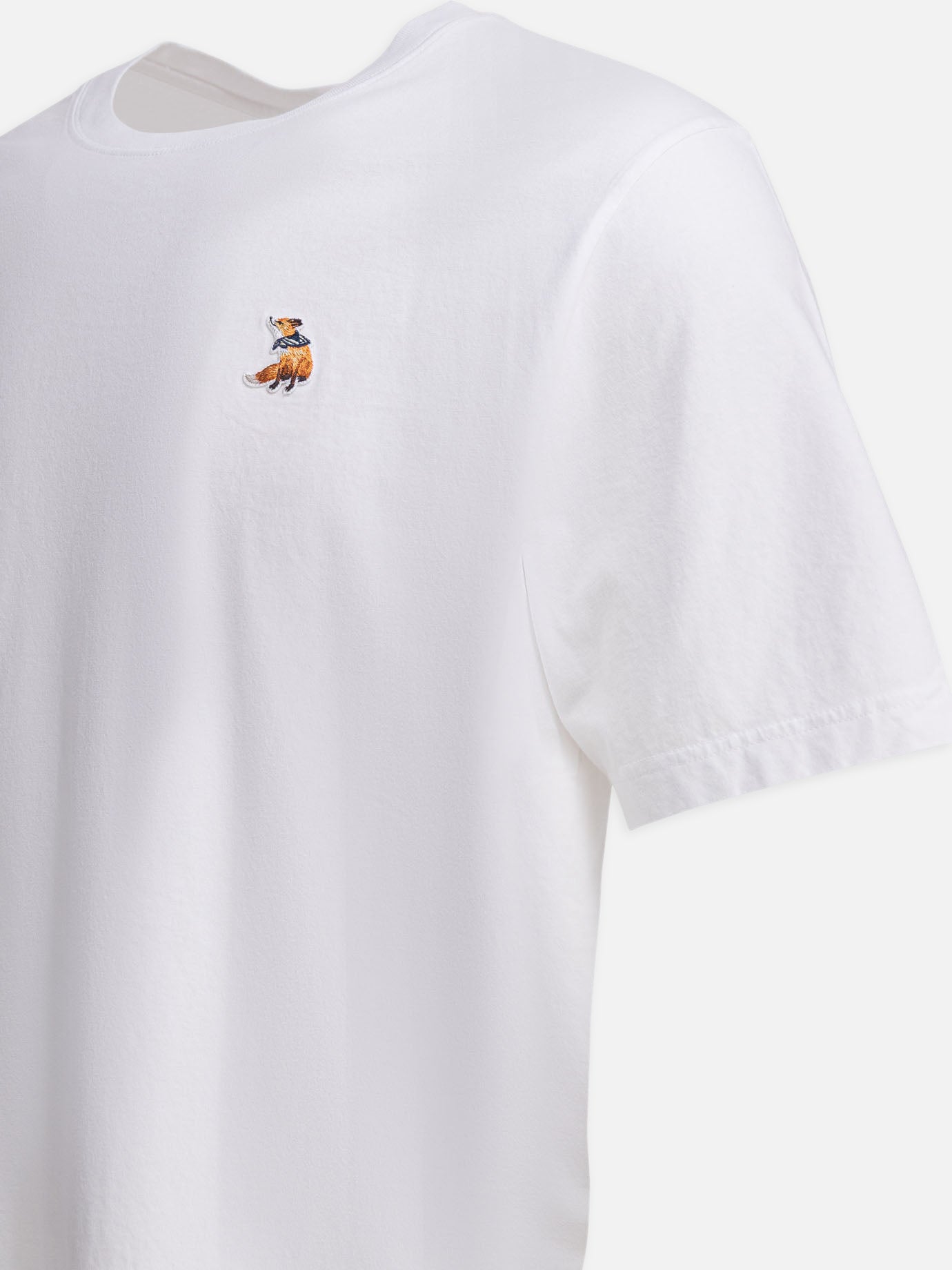 Crewneck t-shirts Logo White - Maison Kitsuné Men | PDP | VIETTI Online Store | Zoom-Modal_4