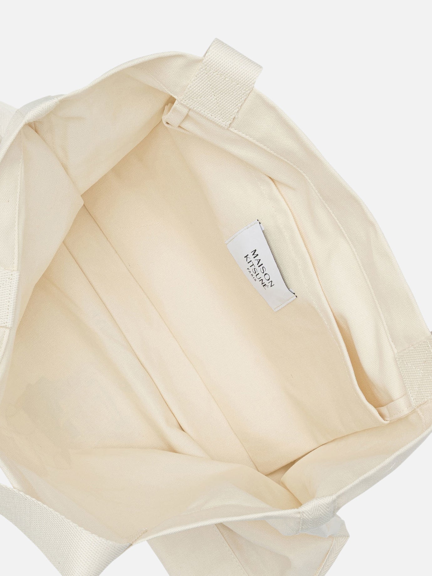 Large bags 100% cotton Beige - Maison Kitsuné Women | PDP | VIETTI Online Store | Zoom-Modal_4