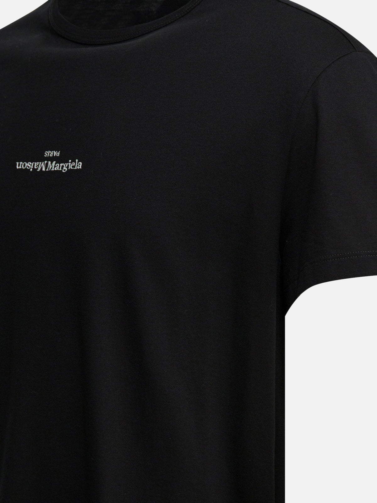 Maison Margiela Short-sleeved t-shirt with logo Black