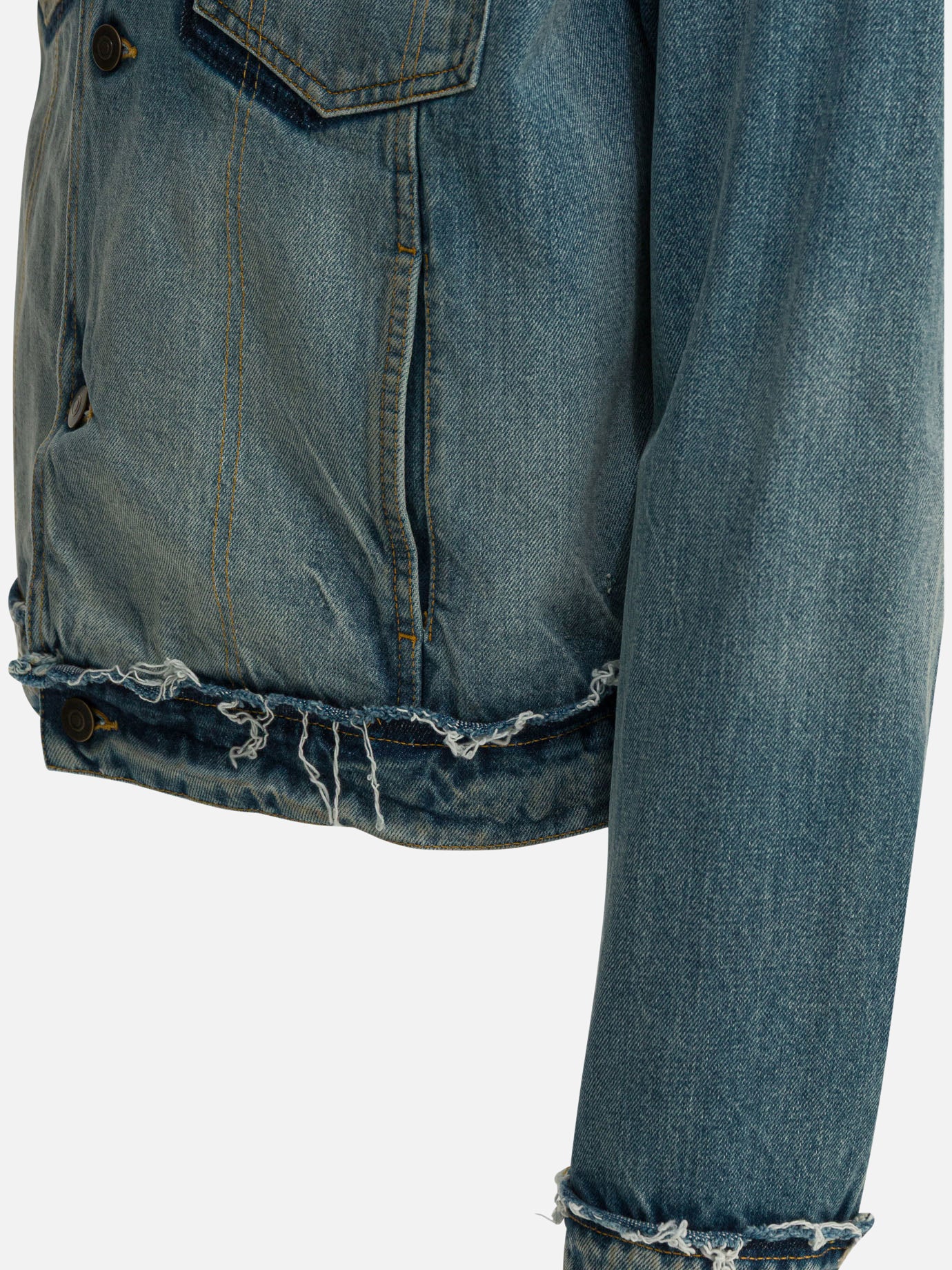 Denim jackets Solid colour Blue - Maison Margiela Men | PDP | VIETTI Online Store | Zoom-Modal_4