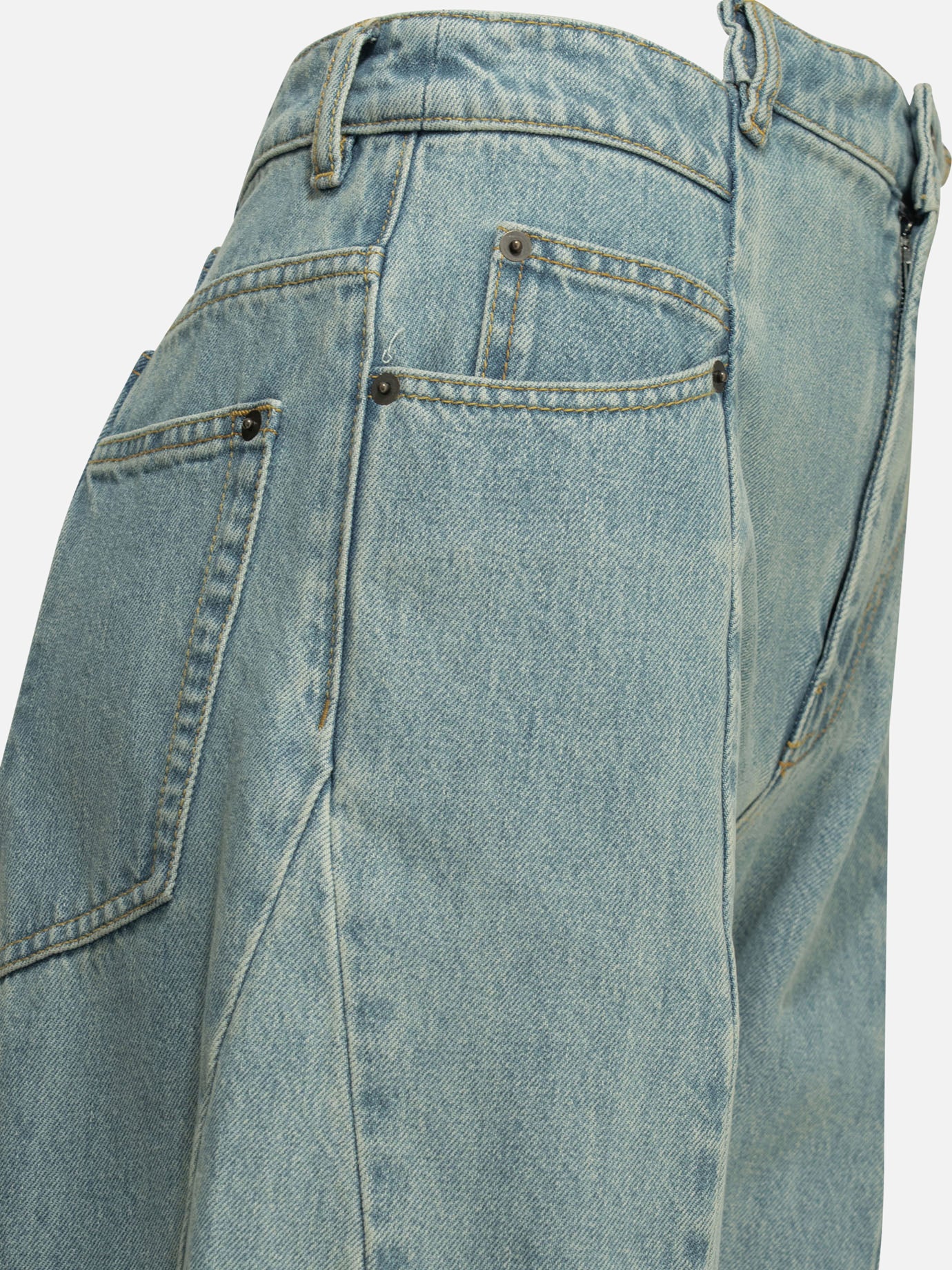 Wide-leg jeans Solid colour Light blue - Maison Margiela Women | PDP | VIETTI Online Store | Zoom-Modal_4